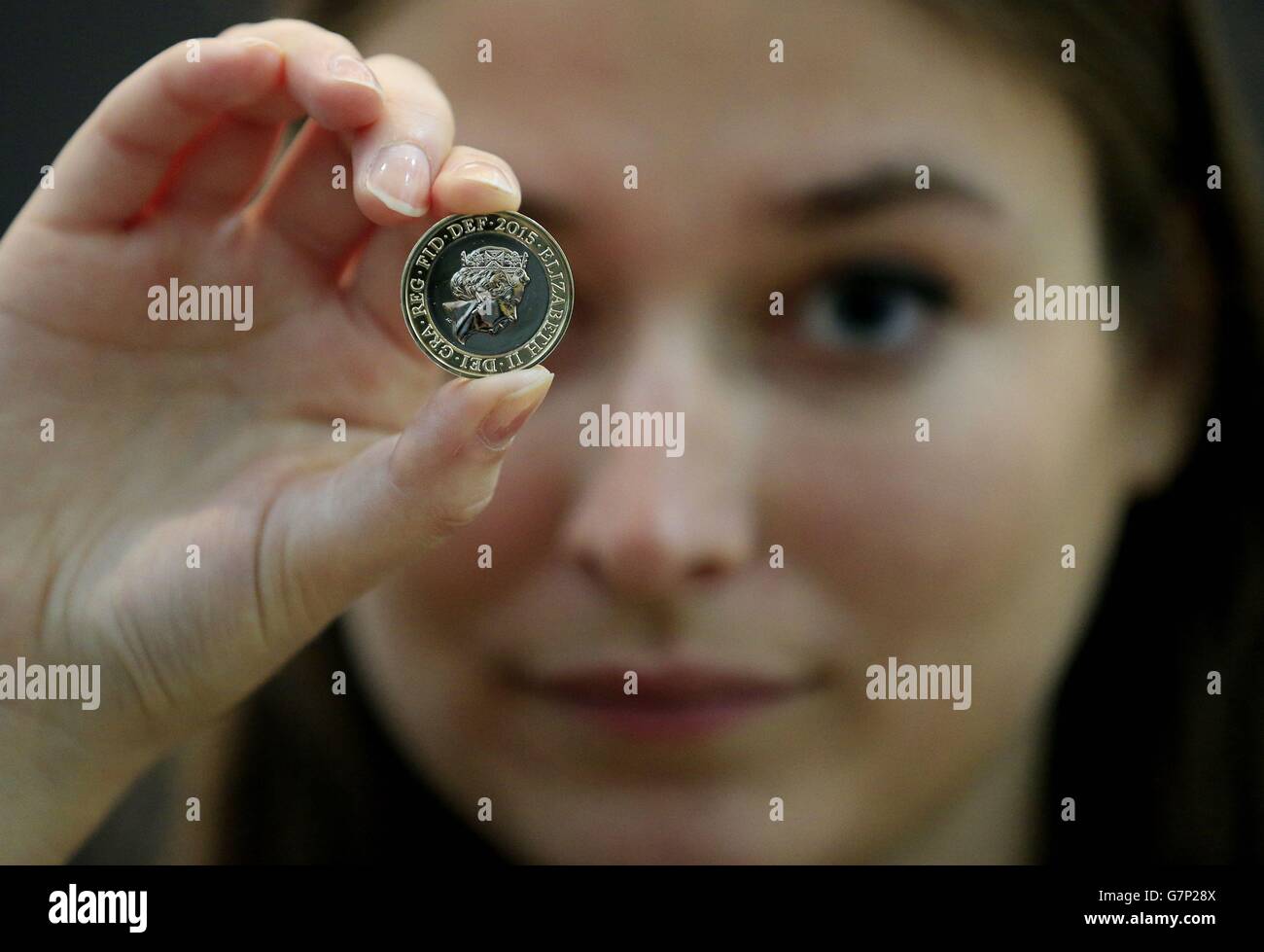 Nuovo royal coin ritratto svelato Foto Stock