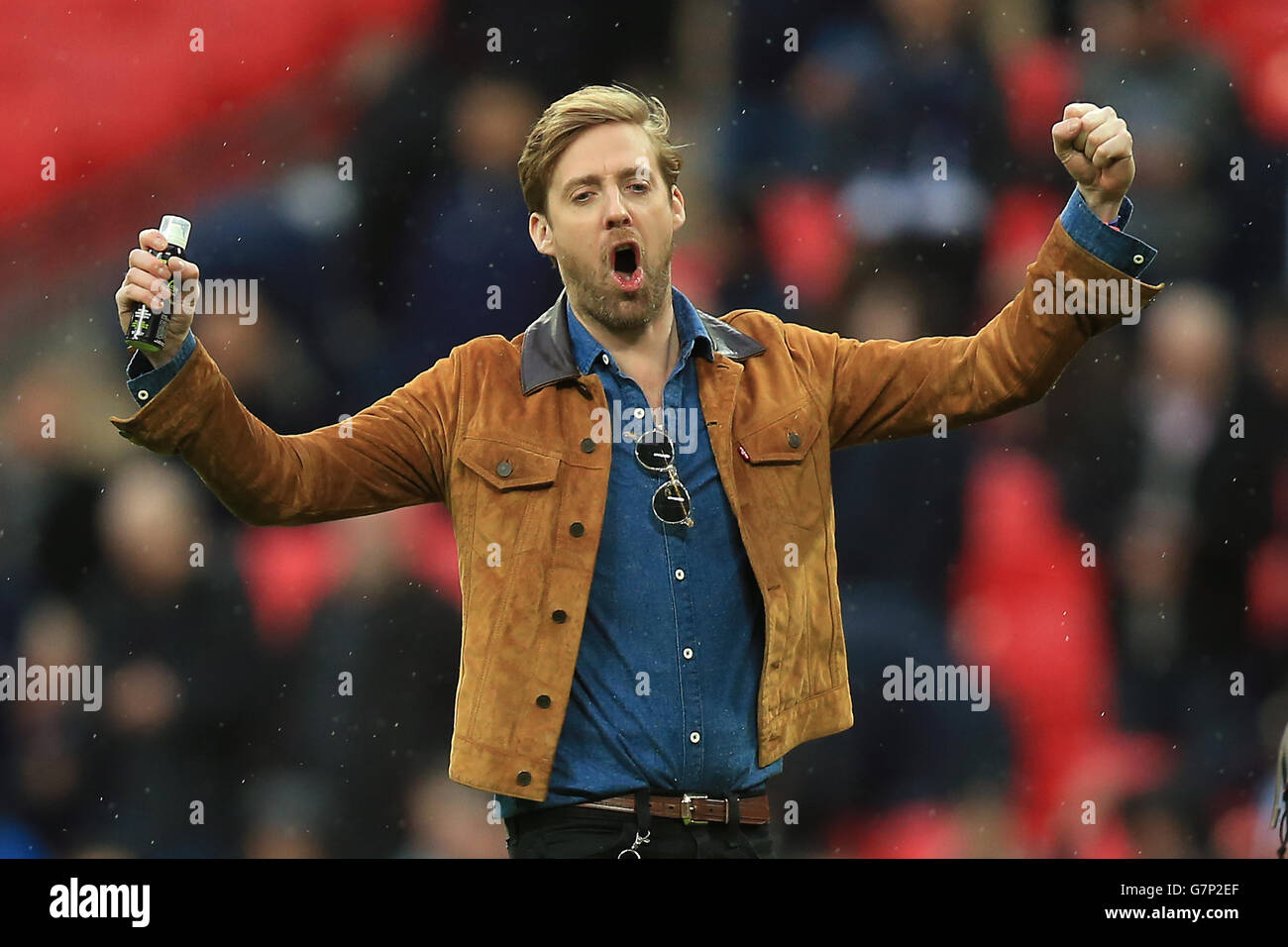 Ricky Wilson dei capi Kaiser e la voce on il passo Foto Stock