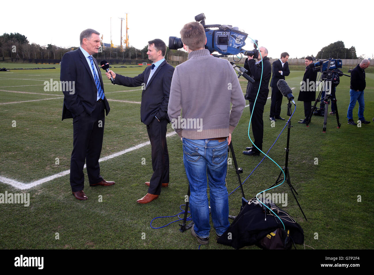 Calcio - Coventry City svela il nuovo manager Tony Mowbray. Il nuovo manager di Coventry City Tony Mowbray è stato intervistato da Sky Sports News Foto Stock