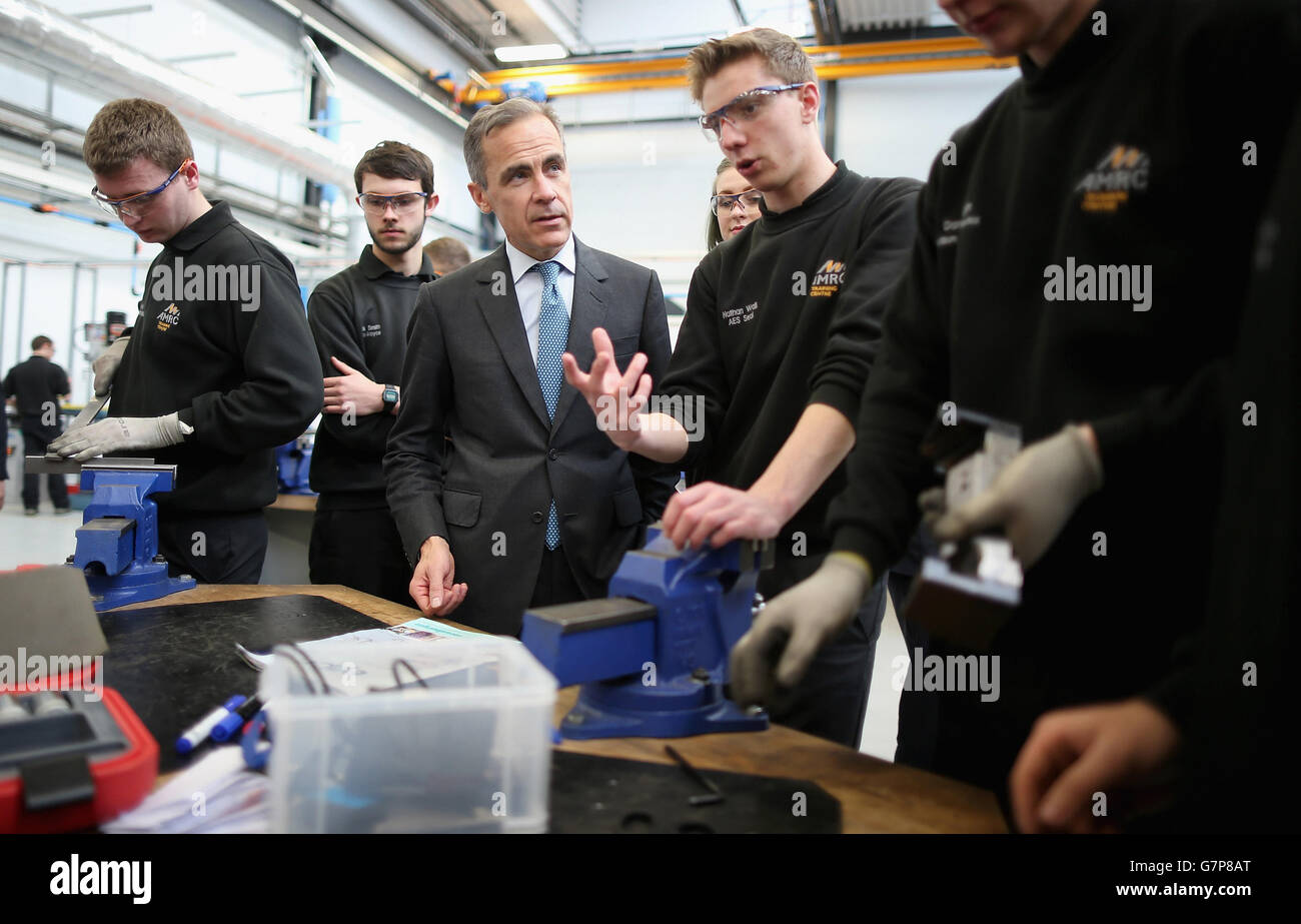 Mark Carney a Sheffield Foto Stock