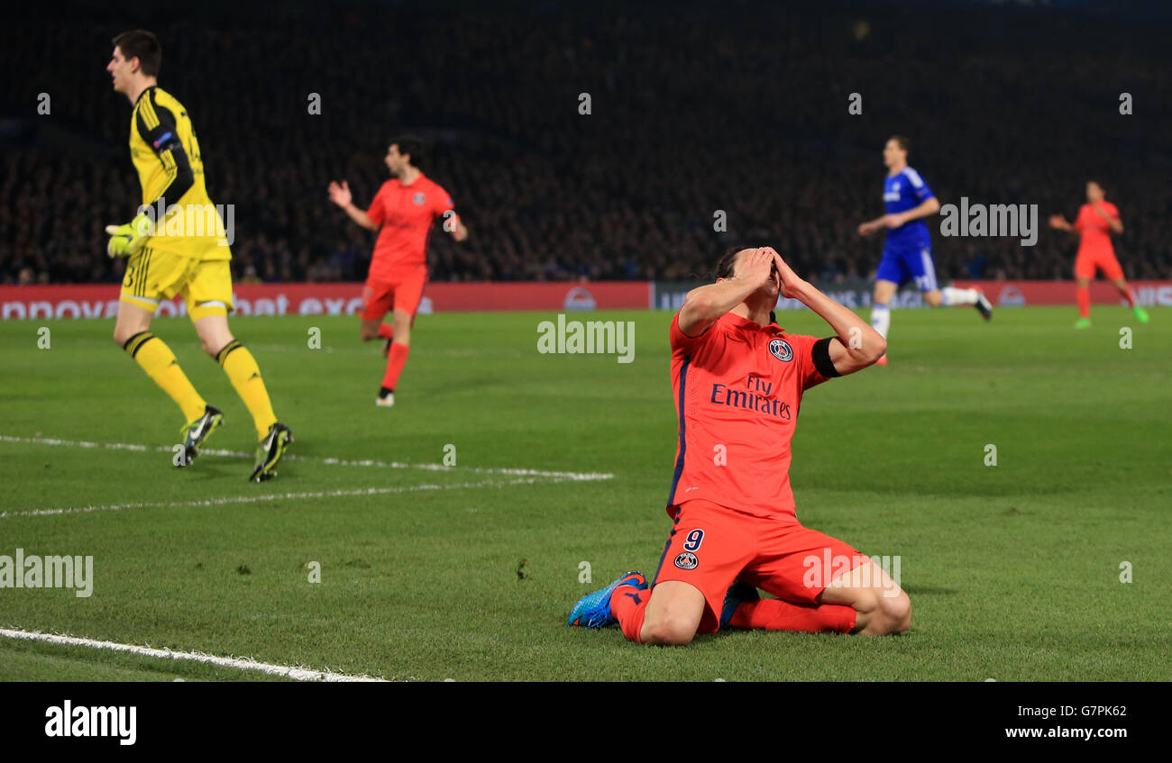 Soccer - UEFA Champions League - Turno di 16 - Seconda tappa - Chelsea v Paris St Germain - Stamford Bridge Foto Stock