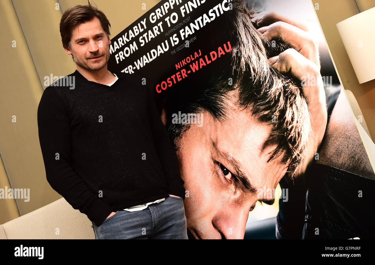 Nikolaj Coster-Waldau partecipa a una fotocellula per il suo nuovo film, A Second Chance, al Corinthia Hotel di Londra. Foto Stock