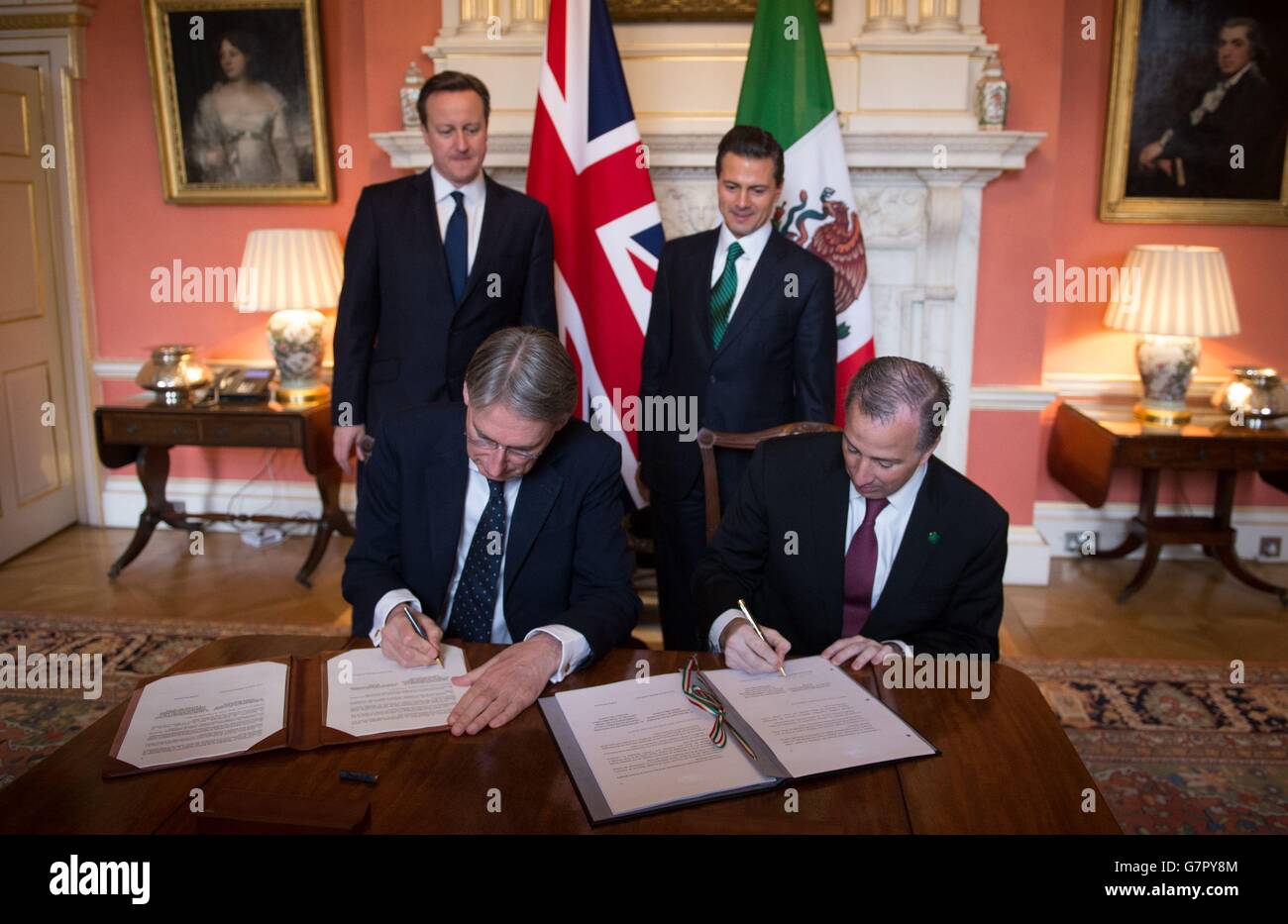 Il presidente del Messico visita di Stato in Gran Bretagna - Giorno 2 Foto Stock
