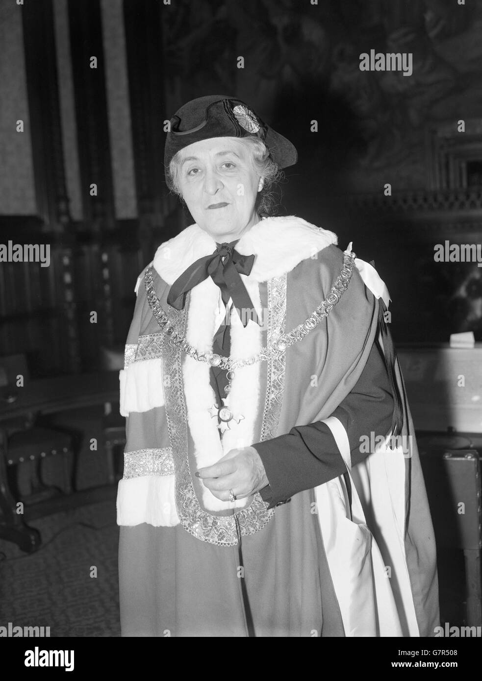 Politica - prima donna ad entrare House of Lords - Lady Swanborough - House of Lords, Westminster Foto Stock