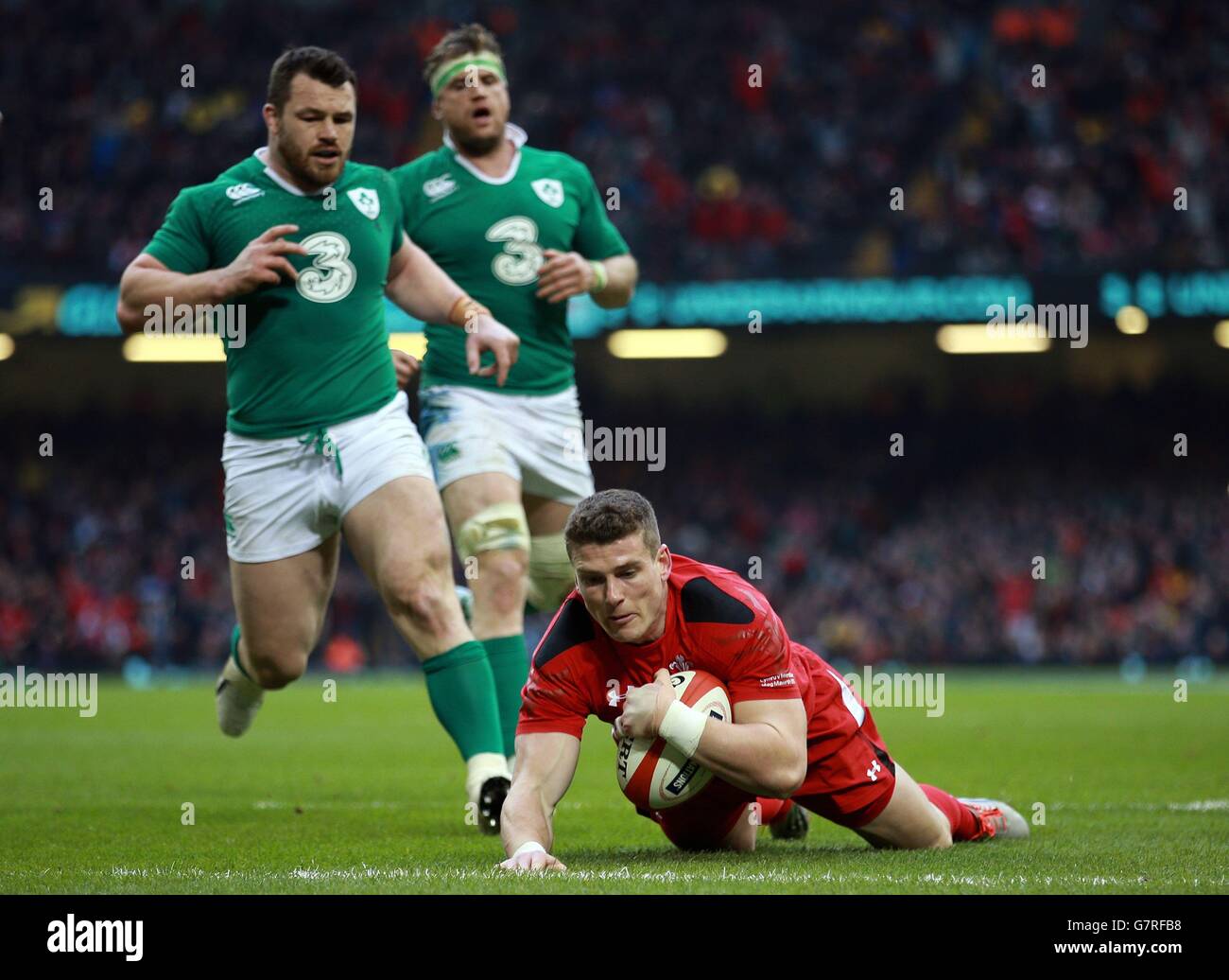 Rugby Union - 2015 RBS 6 Nazioni - Galles v Irlanda - Millennium Stadium Foto Stock