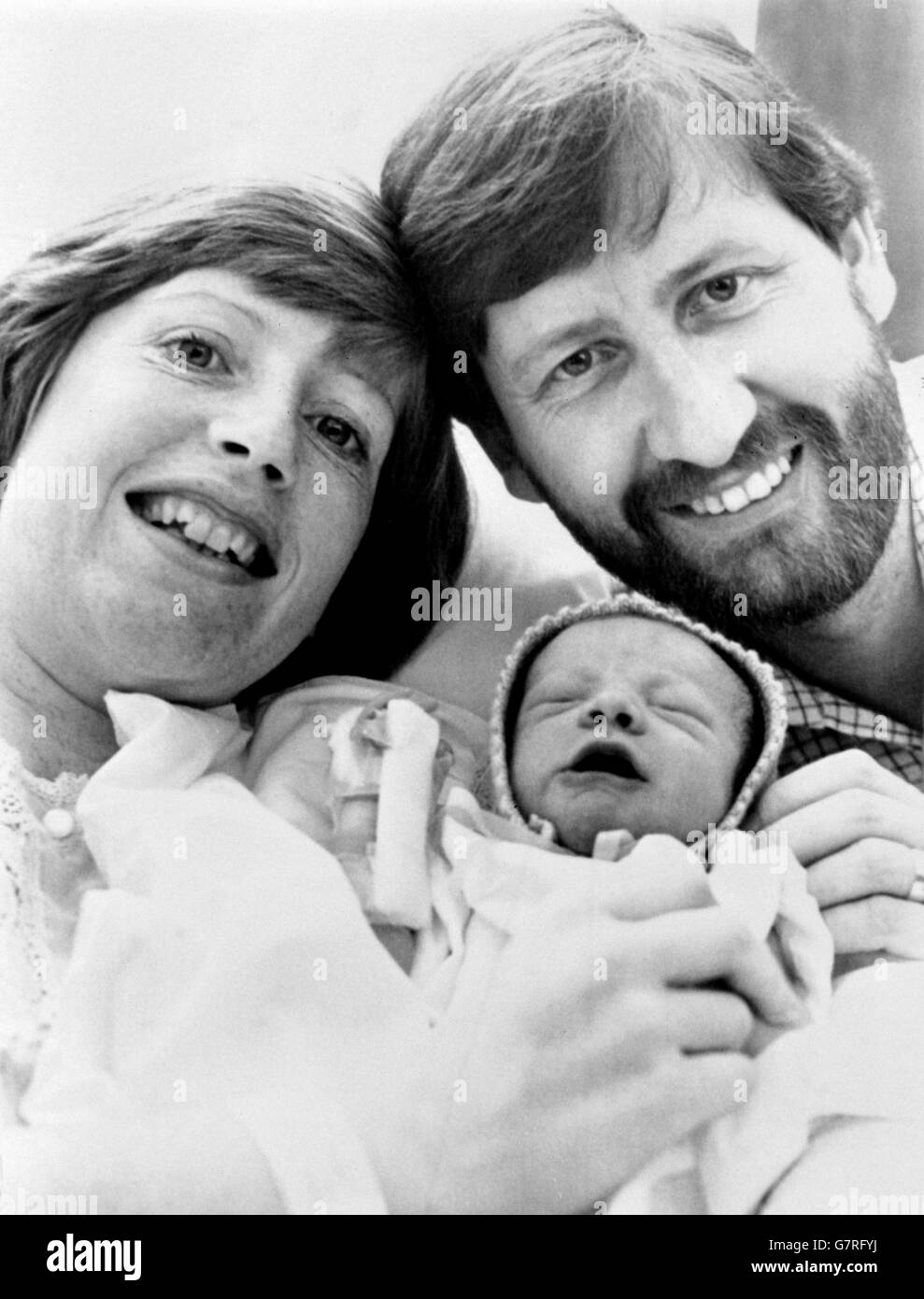 Poliziotto diventa un padre Foto Stock