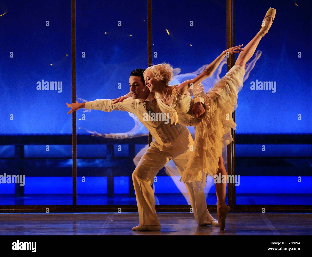 Northern Ballet è il grande Gatsby prove in Sadler's Wells - Londra Foto Stock