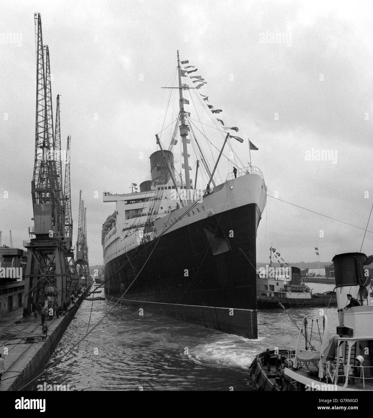Trasporti - Queen Mary - Southampton Foto Stock