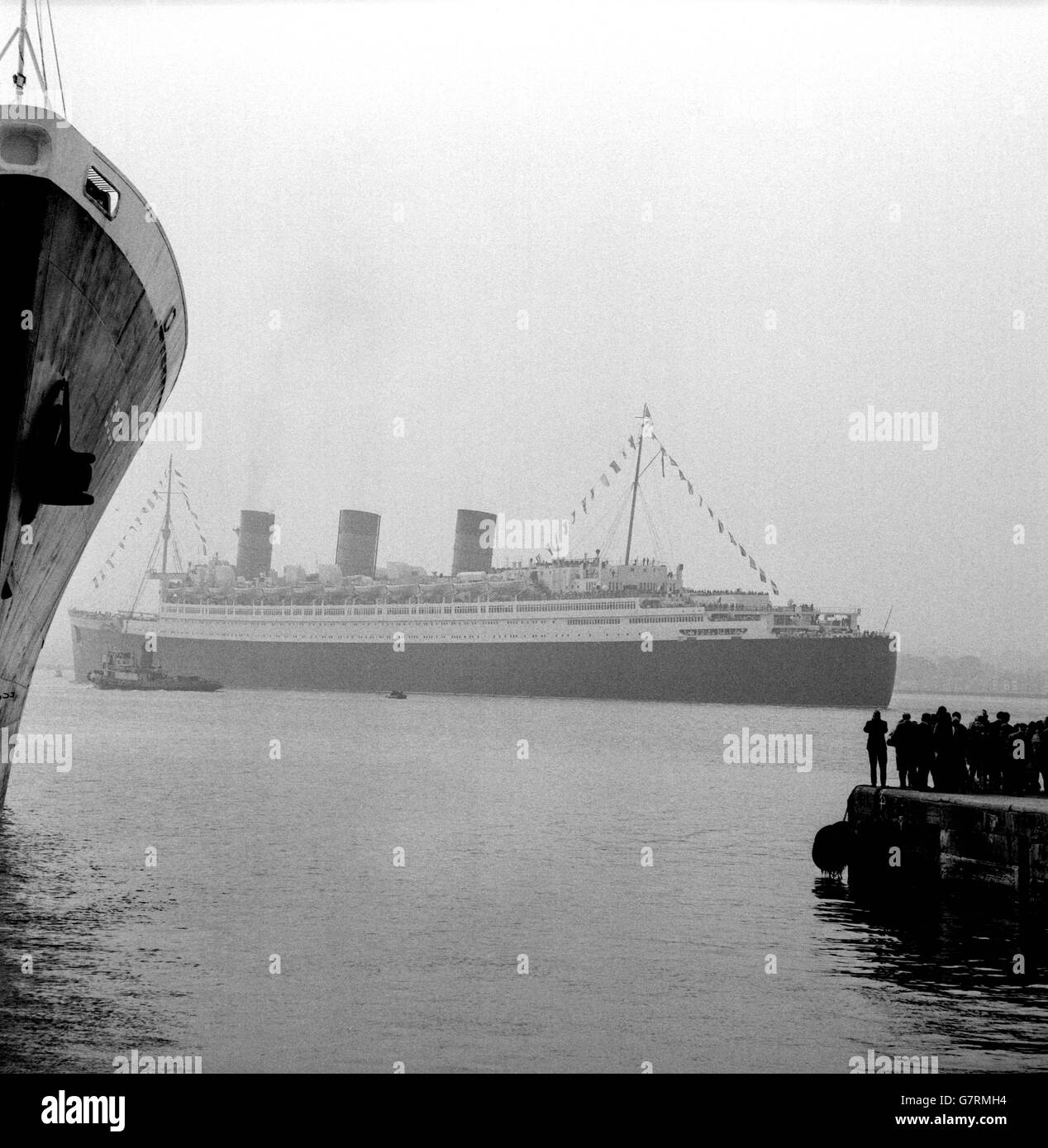 Trasporti - Queen Mary - Southampton Foto Stock