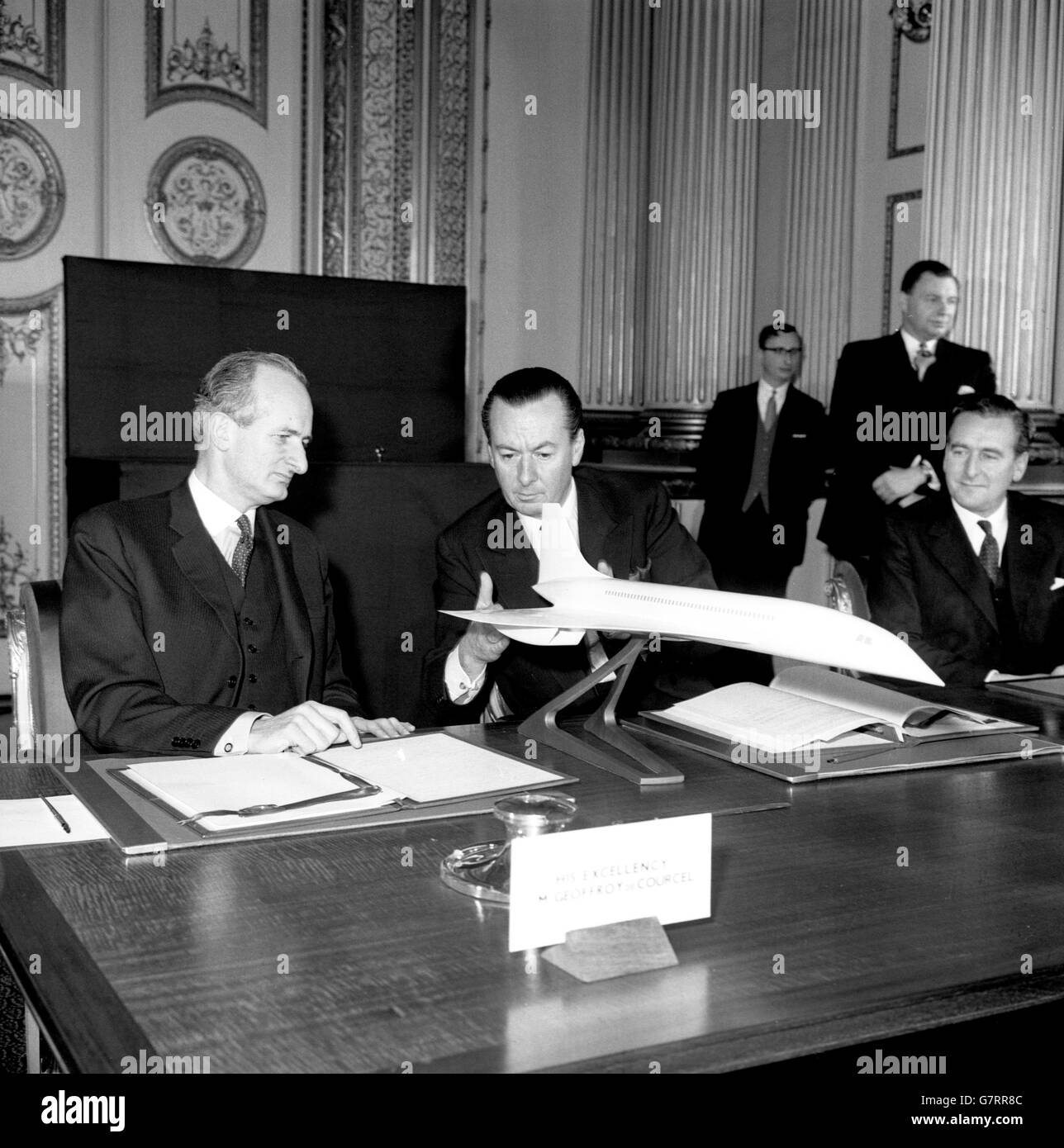 Aviazione - Aereo anglo-francese - accordo di Lancaster House, Londra Foto Stock