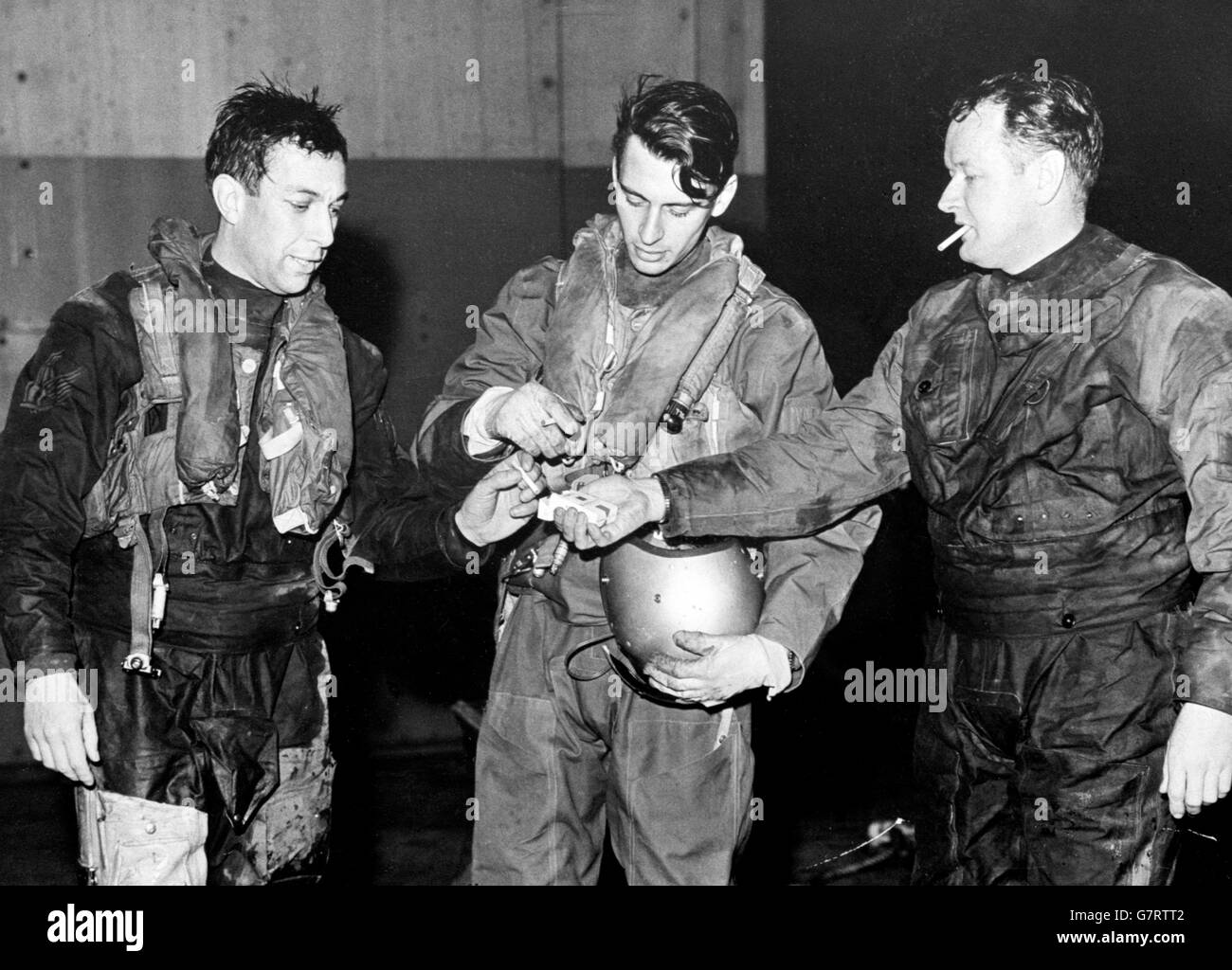 Incidenti e catastrofi naturali - Mare Gem Oil Rig Disaster - RAF Leconfield, Yorkshire Foto Stock