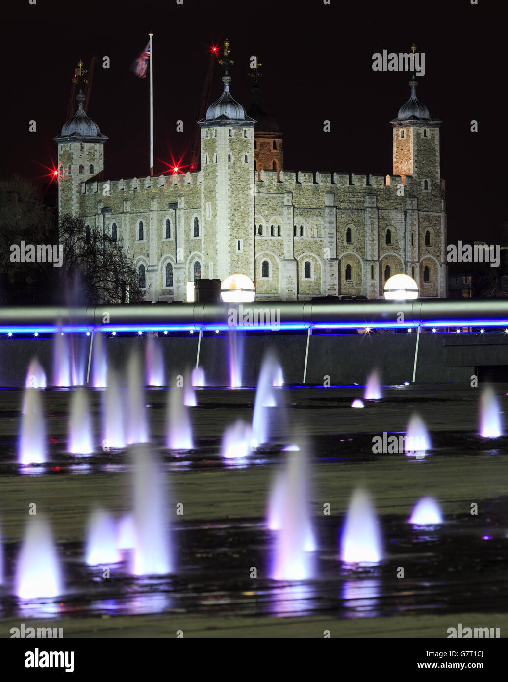 Londra di notte Foto Stock