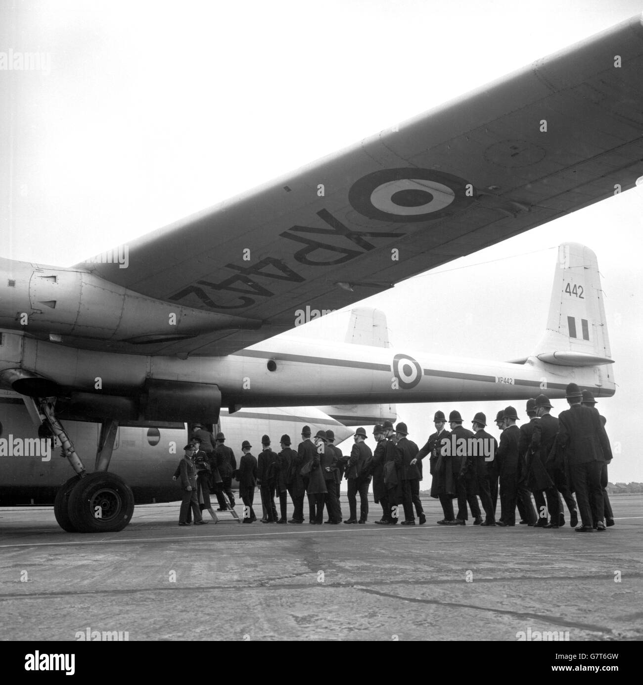British Crime - disordini civili - Mods e bilancieri - RAF Northolt, Middlesex Foto Stock