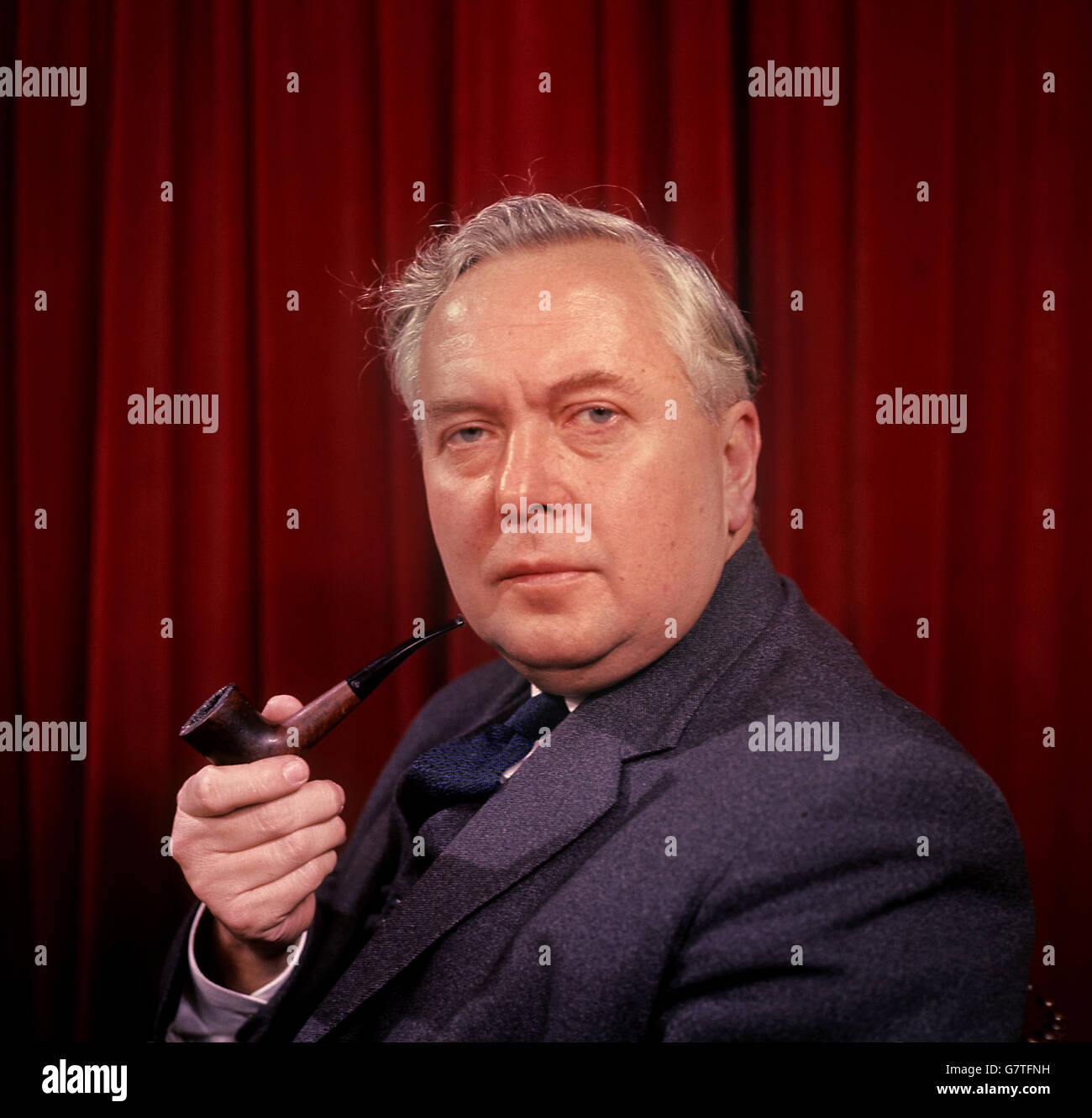 Politica - Harold Wilson. Harold Wilson, MP. Leader del Partito laburista. Foto Stock