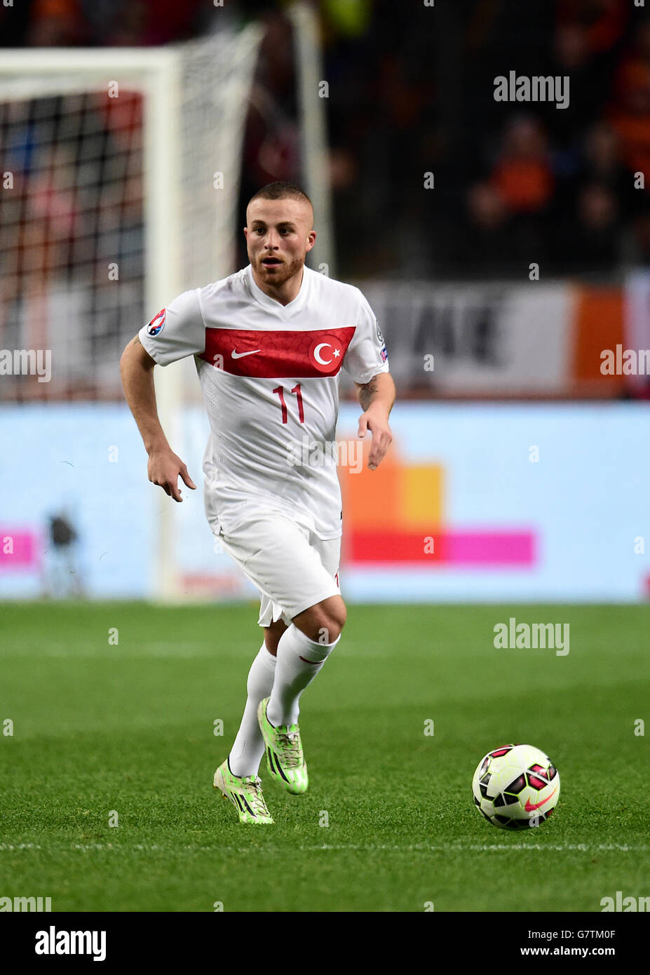 Calcio - UEFA Euro 2016 - Qualifiche - Gruppo A - Paesi Bassi v Turchia - Amsterdam Arena. Gokhan Tore, Turchia. Foto Stock