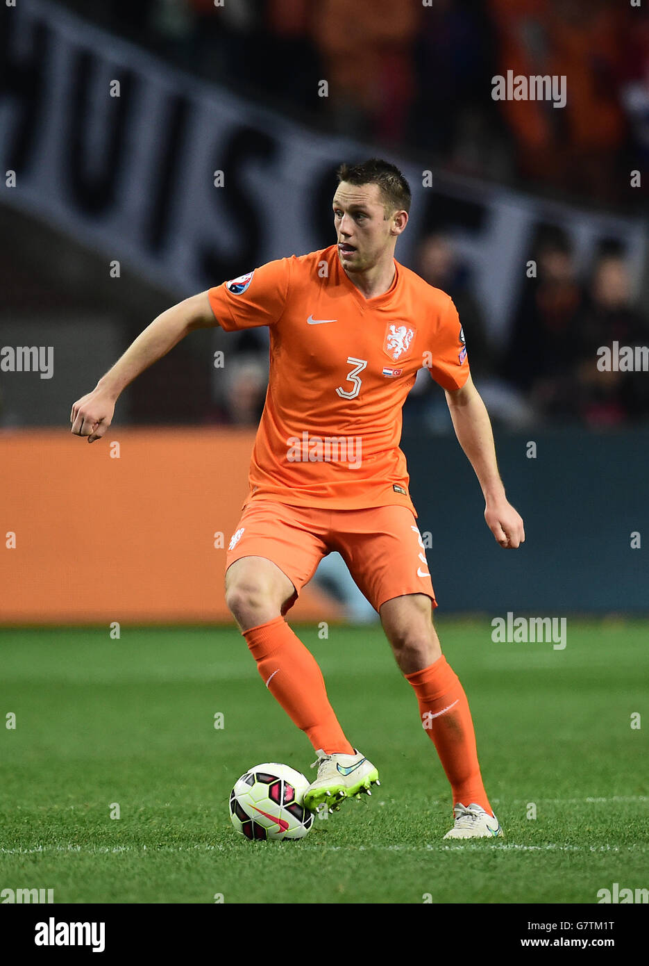 Calcio - UEFA euro 2016 - Qualifiche - Gruppo A - Olanda / Turchia - Amsterdam Arena. Stefan de Vrij, Paesi Bassi. Foto Stock