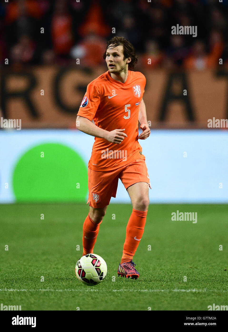 Calcio - UEFA Euro 2016 - Qualifiche - Gruppo A - Paesi Bassi v Turchia - Amsterdam Arena. Daley Blind, Paesi Bassi. Foto Stock