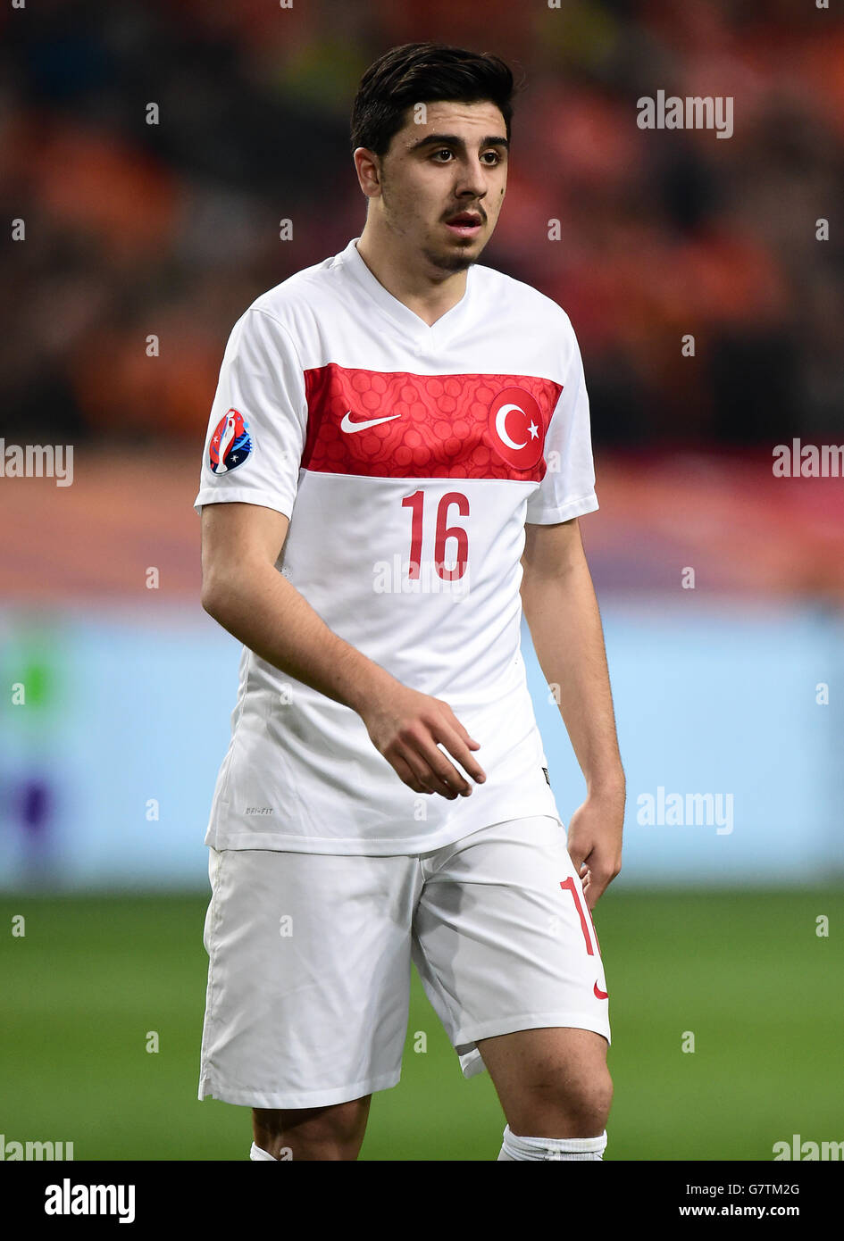 Calcio - UEFA Euro 2016 - Qualifiche - Gruppo A - Paesi Bassi v Turchia - Amsterdam Arena. Ozan Tufan, Turchia. Foto Stock