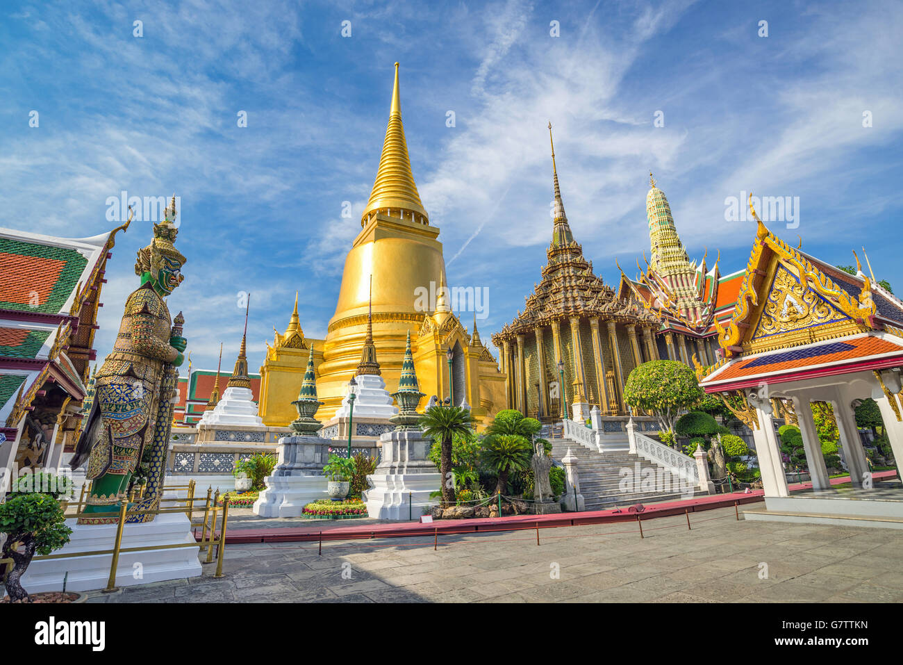 Il Wat Phra Kaew Tempio di Bangkok, Tailandia Foto Stock