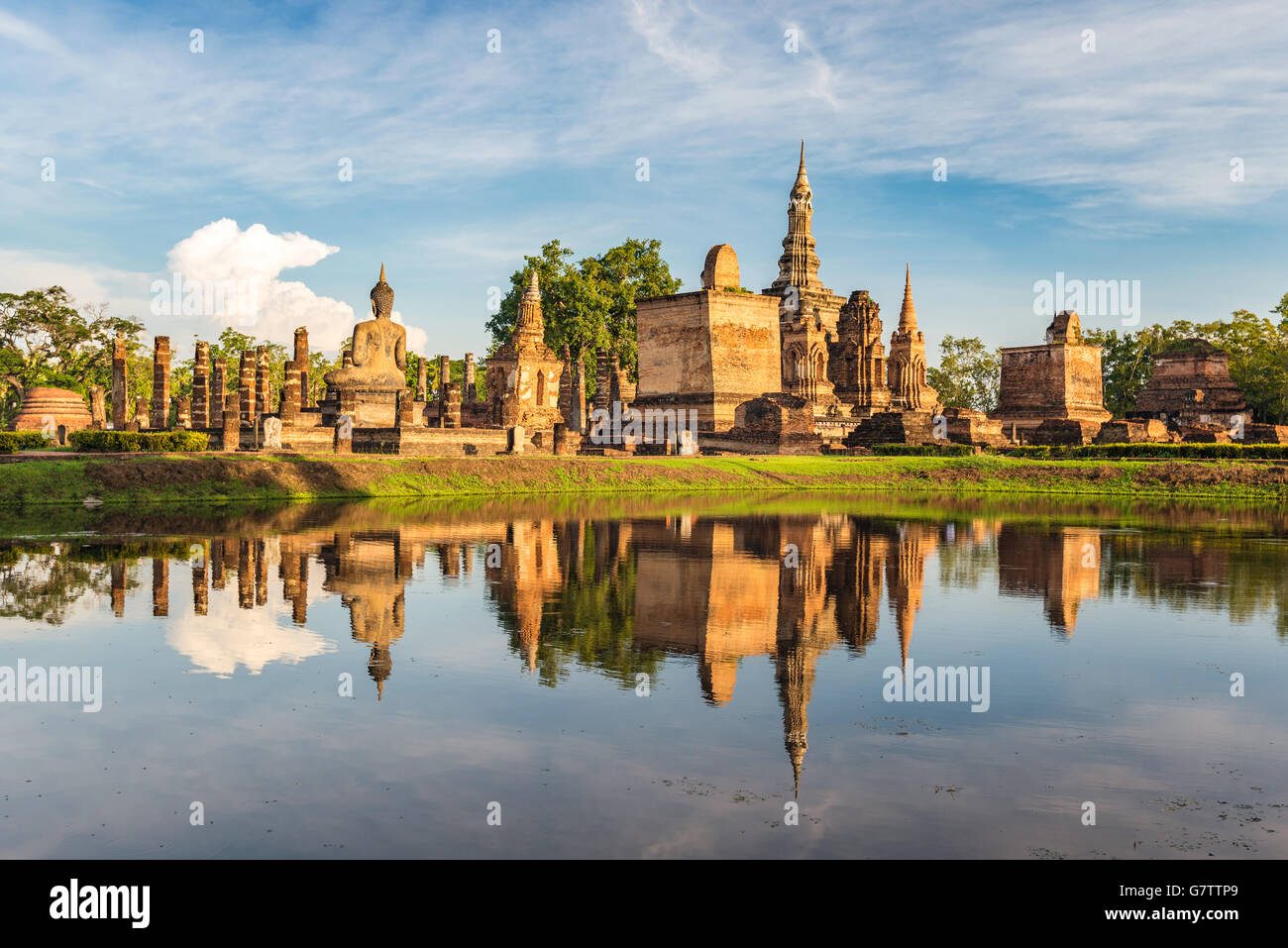 Sukhothai Historical Park, Thailandia Foto Stock