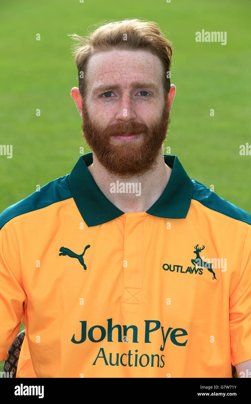 Cricket - 2015 Nottinghamshire CC Media Day - Trent Bridge. Andy carter, Nottinghamshire Foto Stock