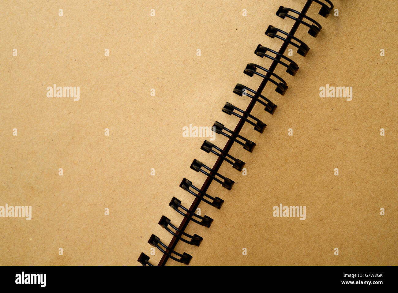 Aprire il notebook a spirale Foto Stock