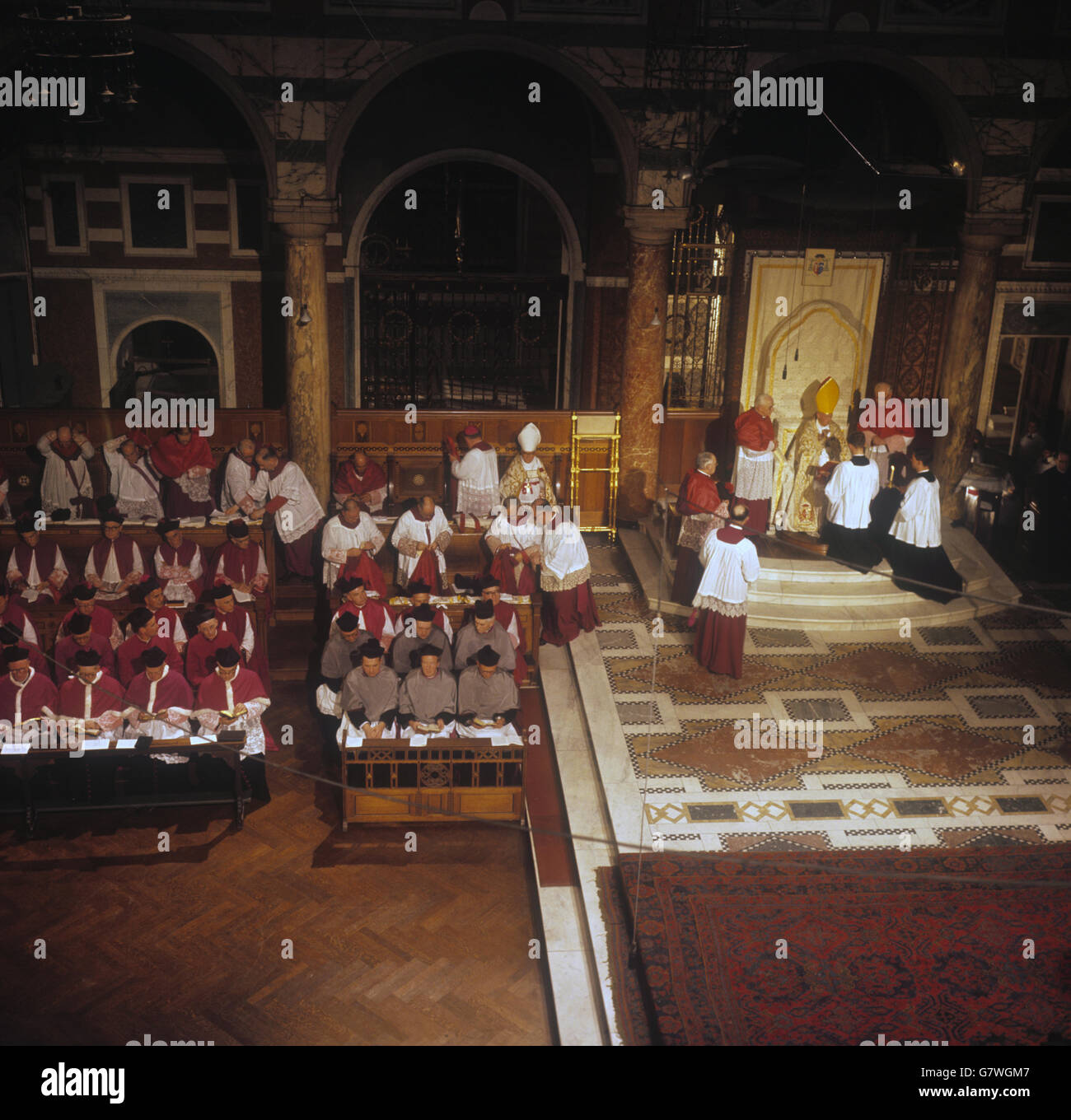 La religione - intronizzazione del nuovo Arcivescovo di Westminster - Cattedrale di Westminster, Londra Foto Stock