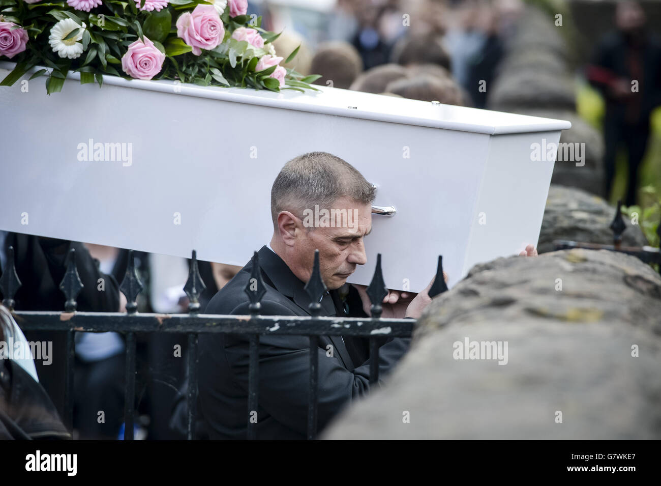 Becky Watt funerale Foto Stock