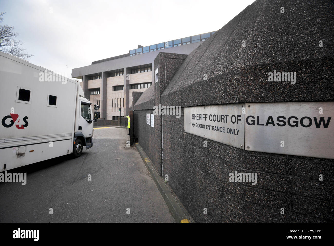 Una visione generale di Glasgow Sheriff Court, Glasgow, dove un uomo apparirà in relazione alla morte dello studente irlandese Karen Buckley. Foto Stock