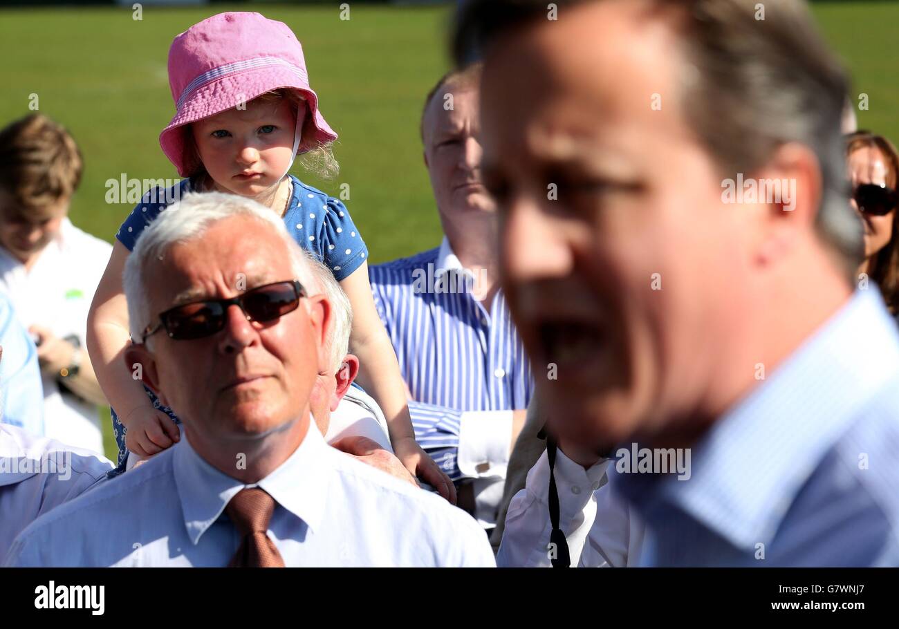 Elezioni generali 2015 campagna - aprile 20 Foto Stock