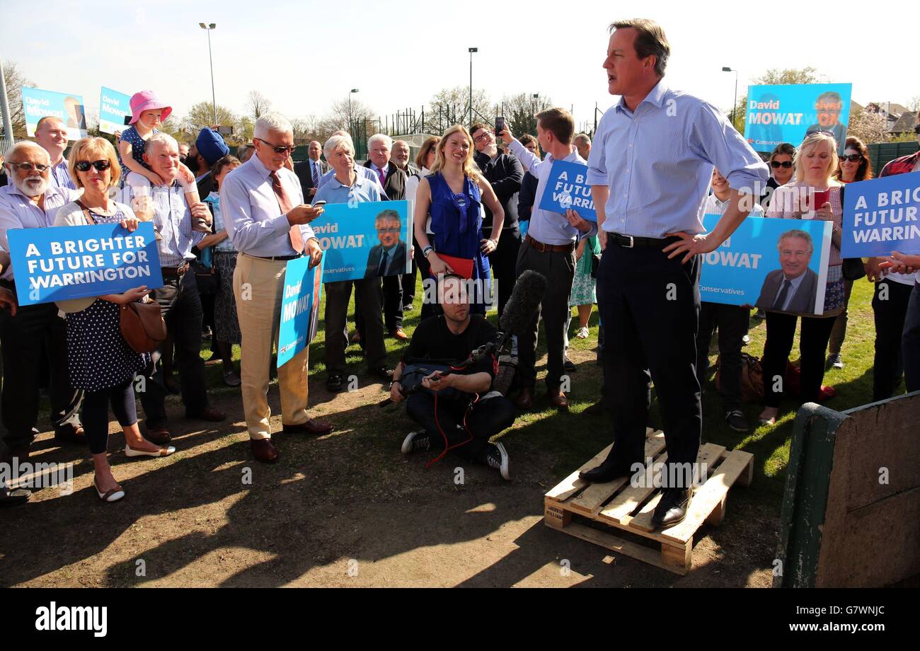 Elezioni generali 2015 campagna - aprile 20 Foto Stock