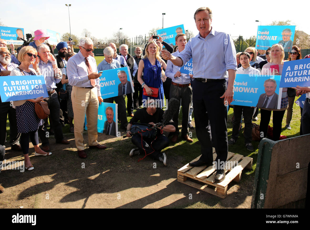 Elezioni generali 2015 campagna - aprile 20 Foto Stock