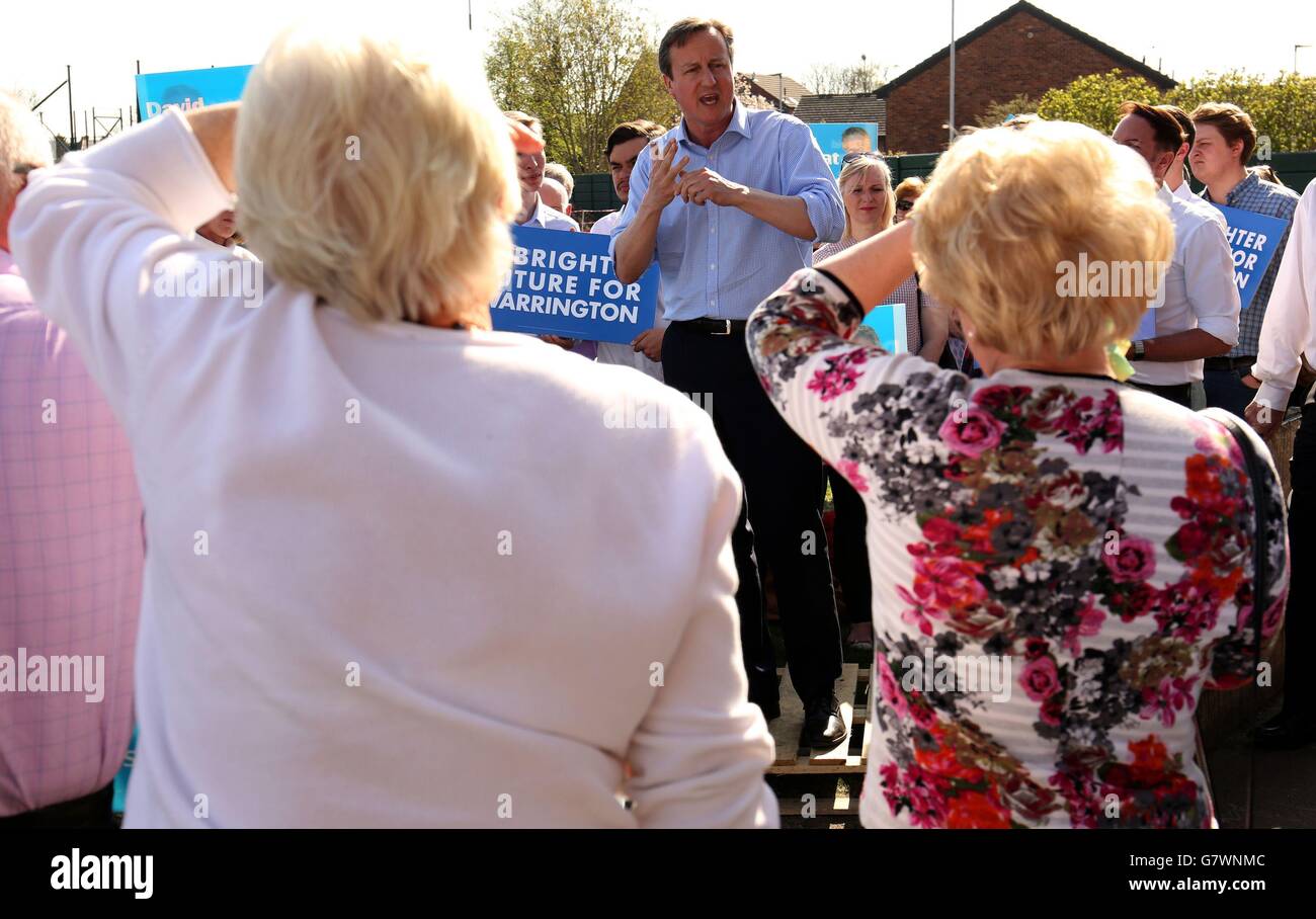 Elezioni generali 2015 campagna - aprile 20 Foto Stock