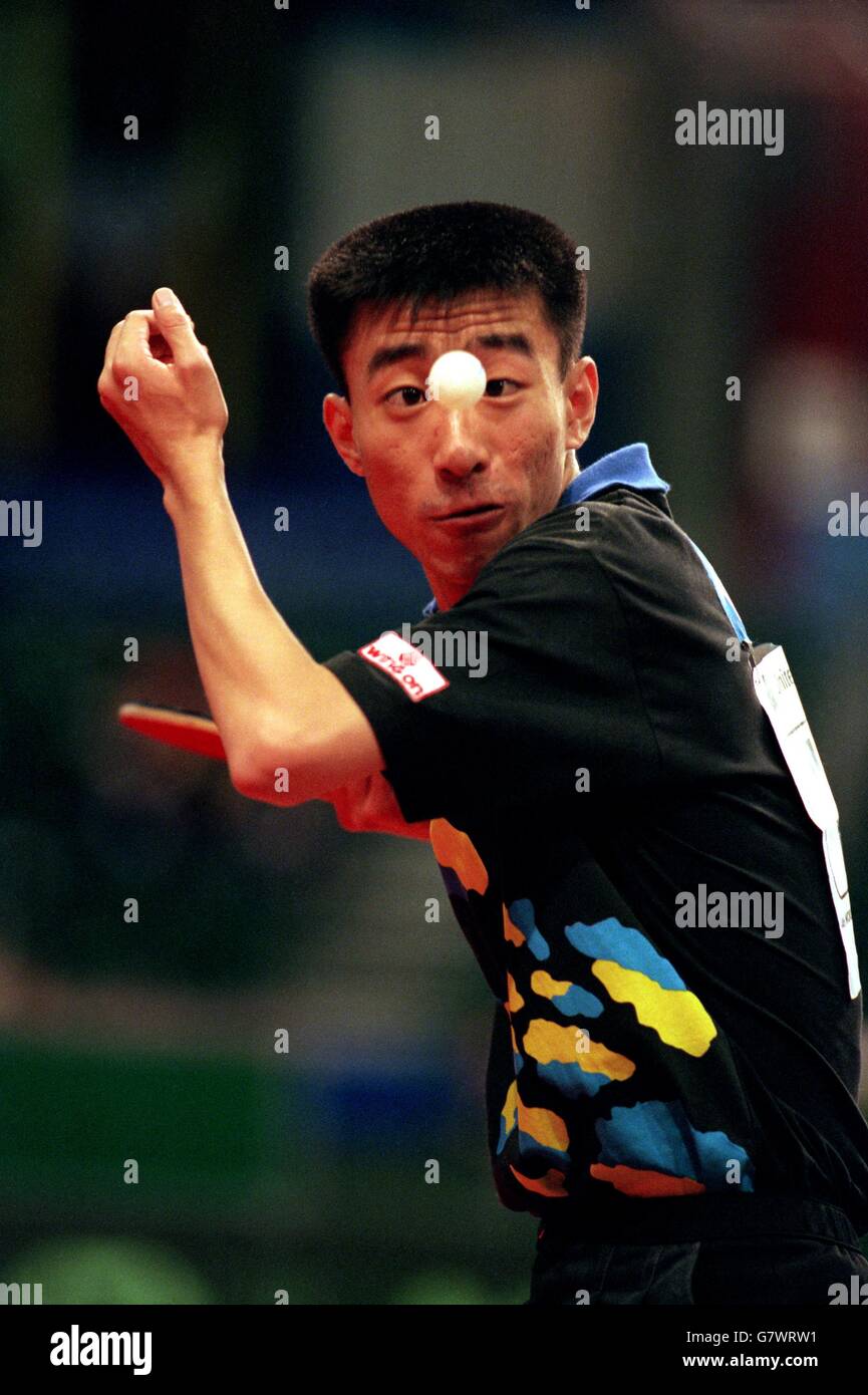 Mondo Ping Pong Championships-Song Ding,Cina Foto Stock