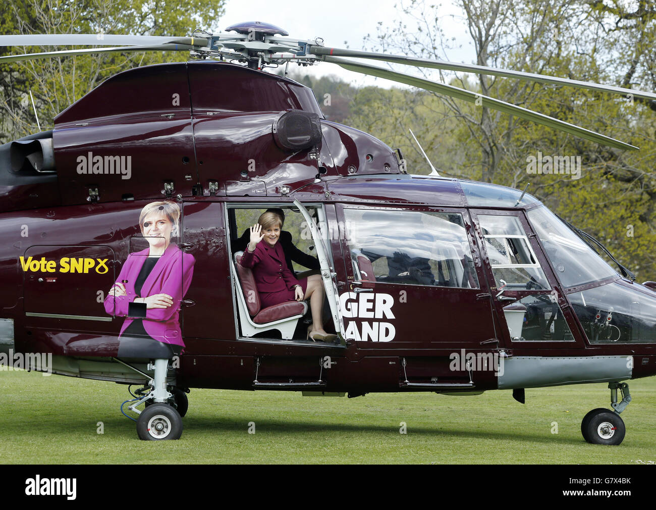 Elezioni generali 2015 campagna - aprile 30 Foto Stock