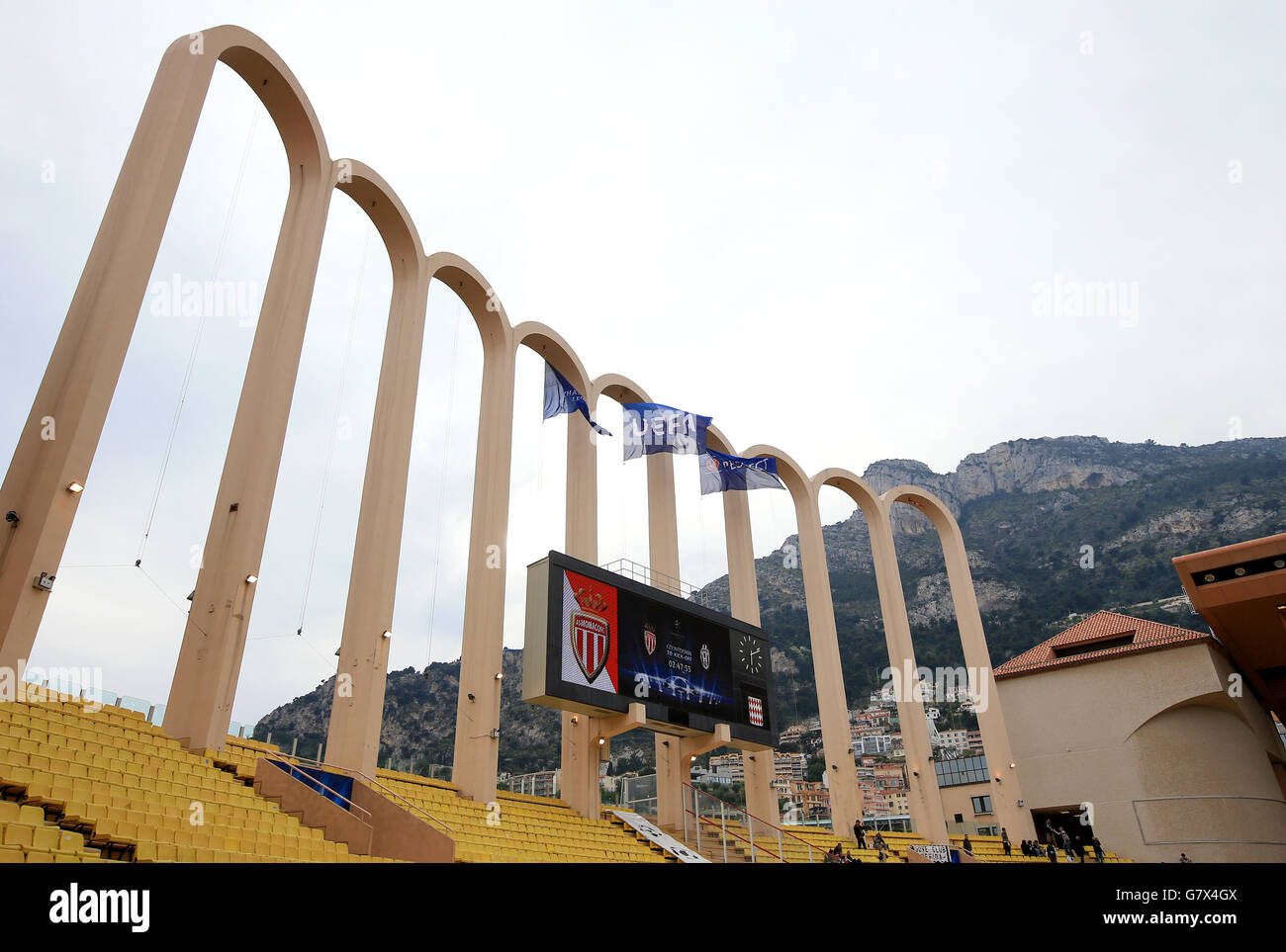 Soccer - UEFA Champions League - Quarti di Finale - Seconda tappa - come Monaco v Juventus - Stade Louis II Foto Stock