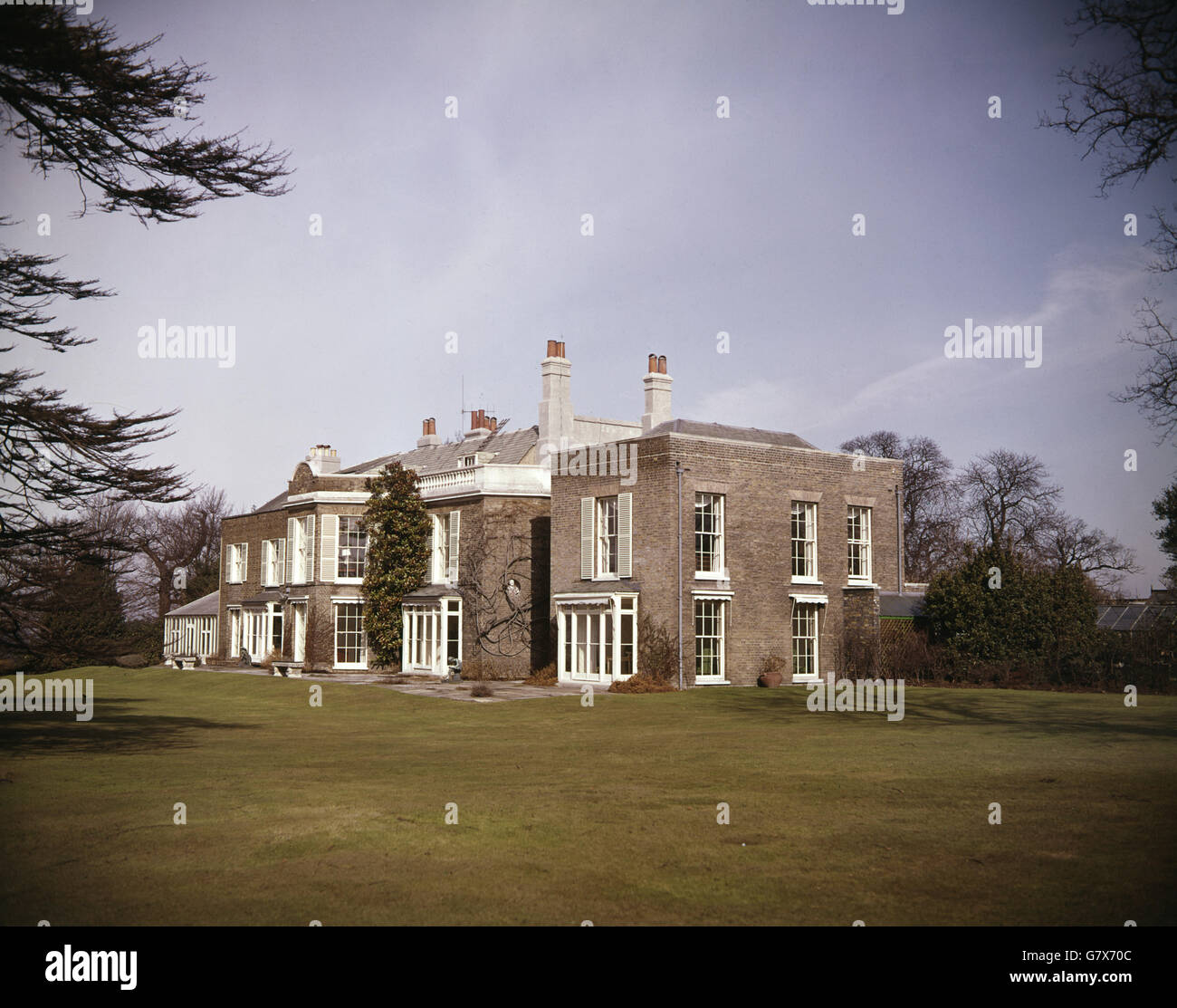 Edifici e monumenti - Richmond Park, Londra. Thatched House Lodge a Richmond Park, Londra. Foto Stock