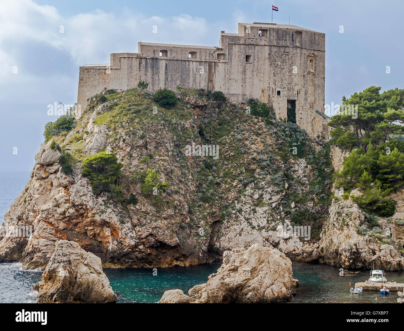 La fortezza di San Giovanni Dubrovnik Croazia Foto Stock
