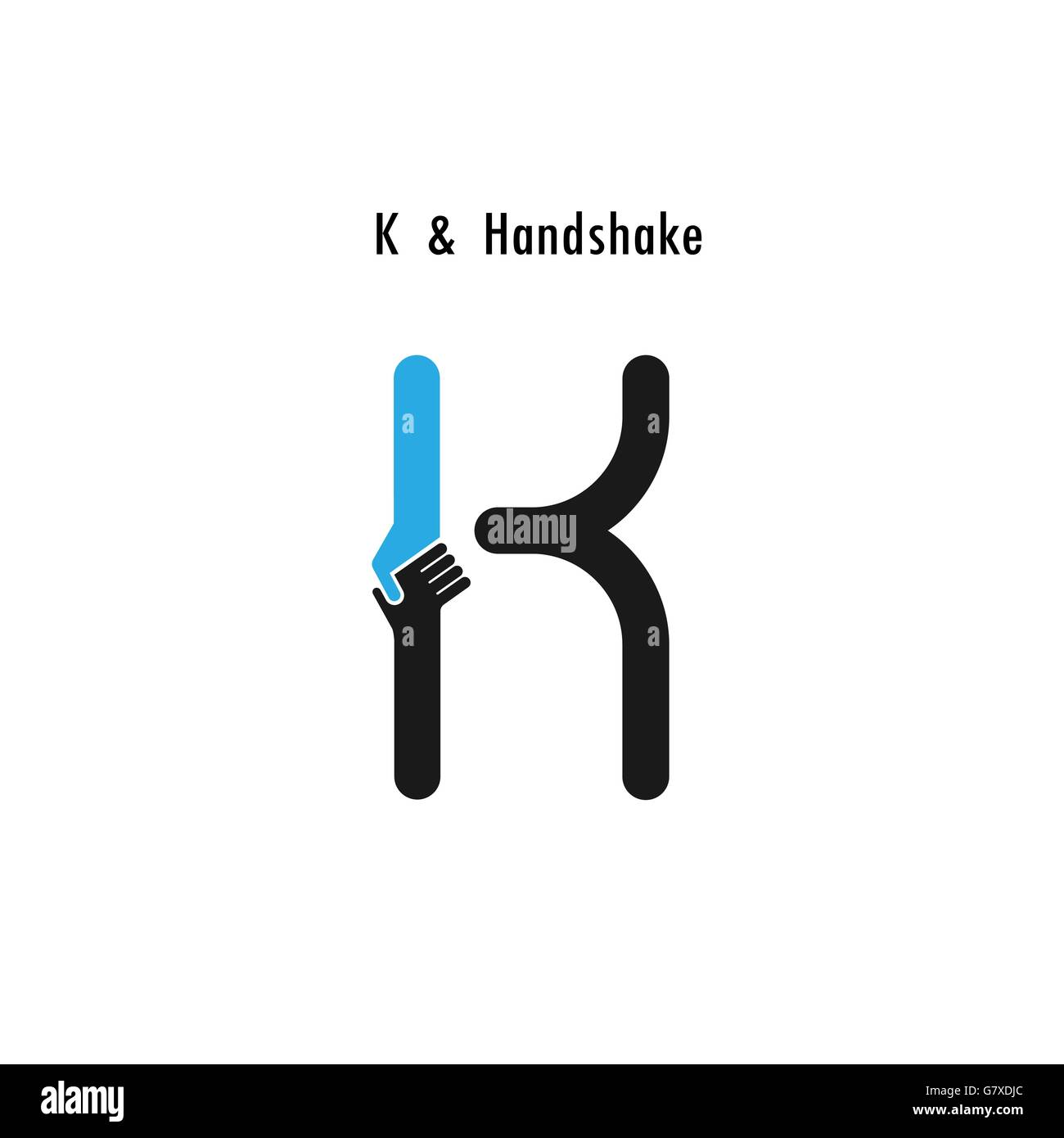 Creative K- lettera astratta icona logo design template vettoriale.offerta Business,icona di partenariato.corporate aziendale e industriale Illustrazione Vettoriale