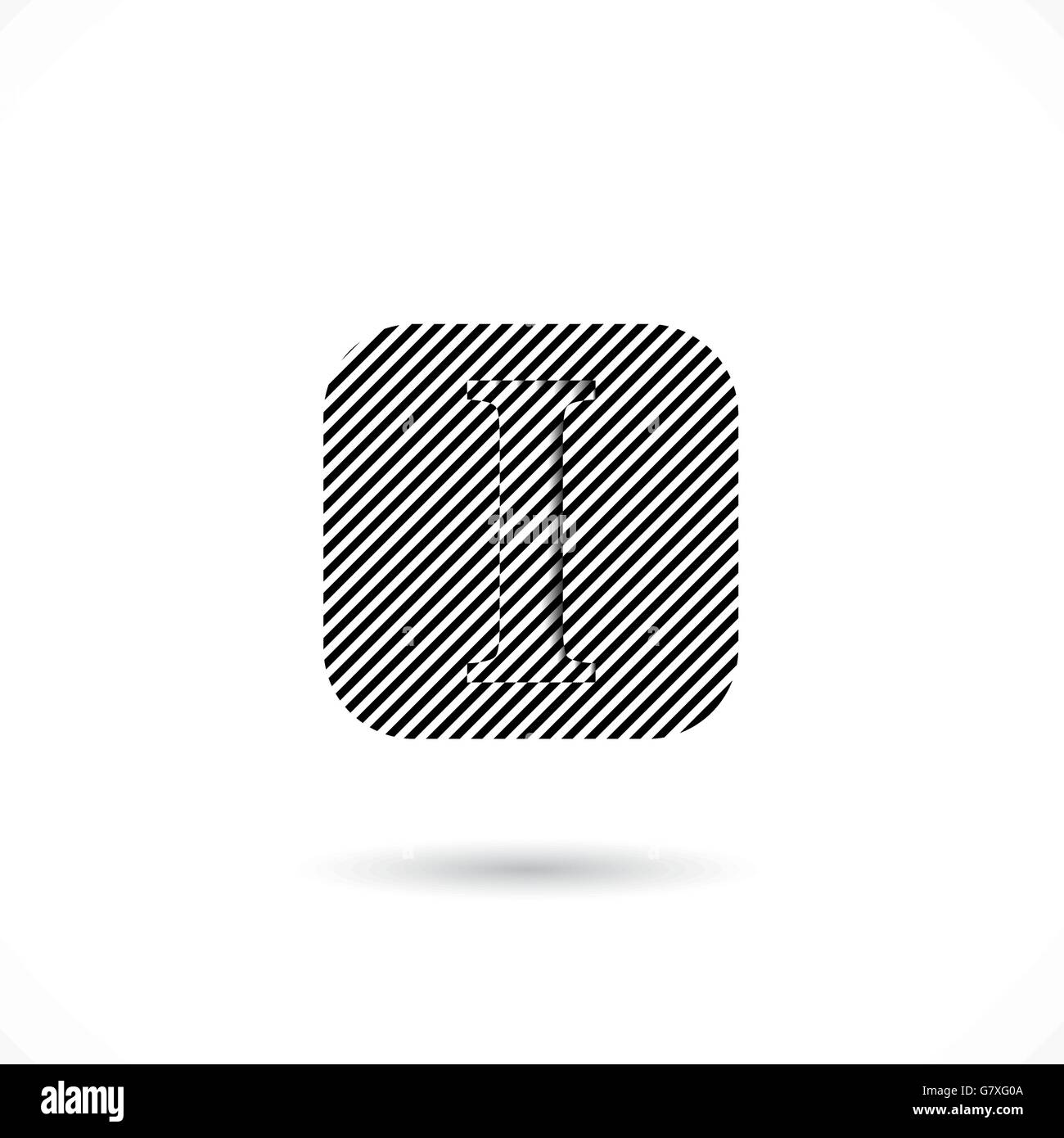 Creative I-lettera astratta icona logo design template vettoriale.I-alphabet simbolo.aziendali e istruzione logotipo creativo Illustrazione Vettoriale