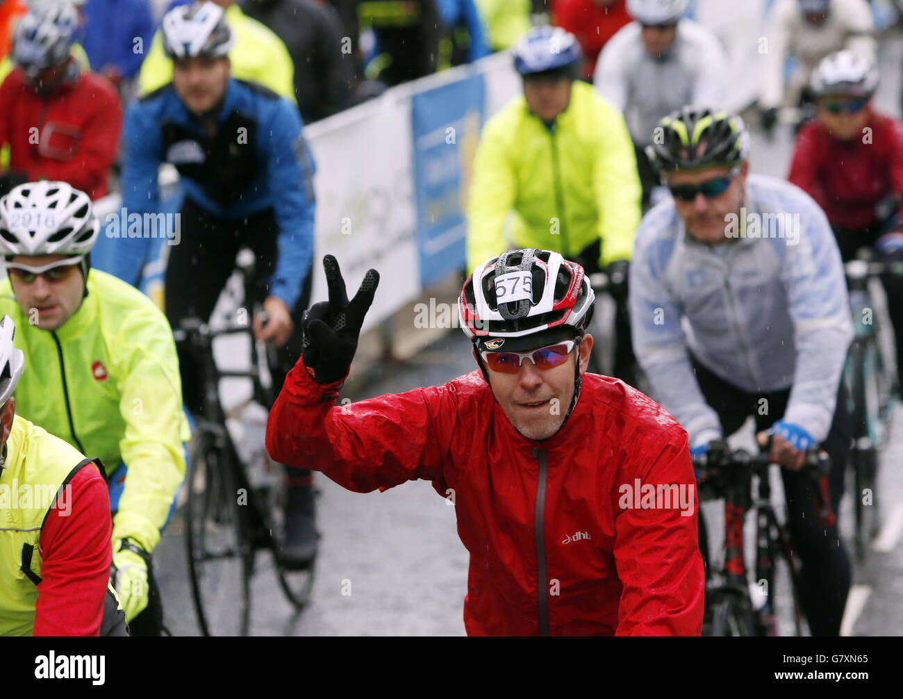 Borse Marie Curie di ospitalità per la cura del cancro Etape Caledonia Foto Stock