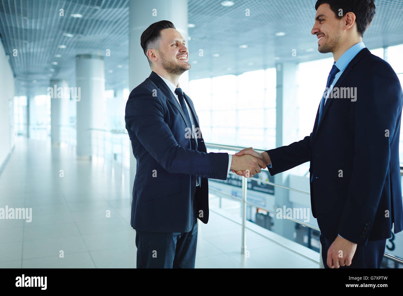 Handshake di business Foto Stock