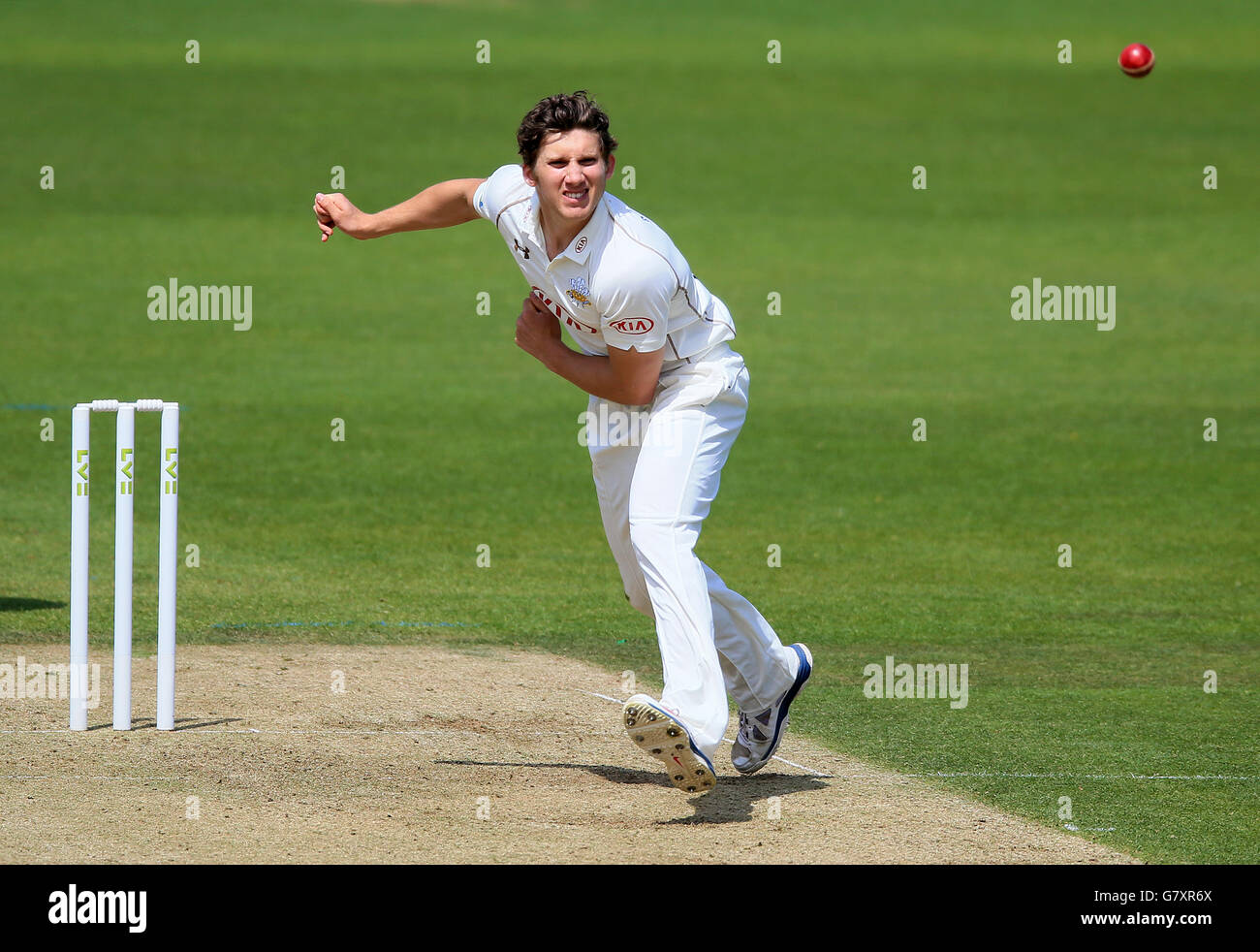 Cricket - LV= Campionati della contea - Divisione due - Surrey v Leicestershire - The Kia Oval. Zapar Ansari, Surrey Foto Stock