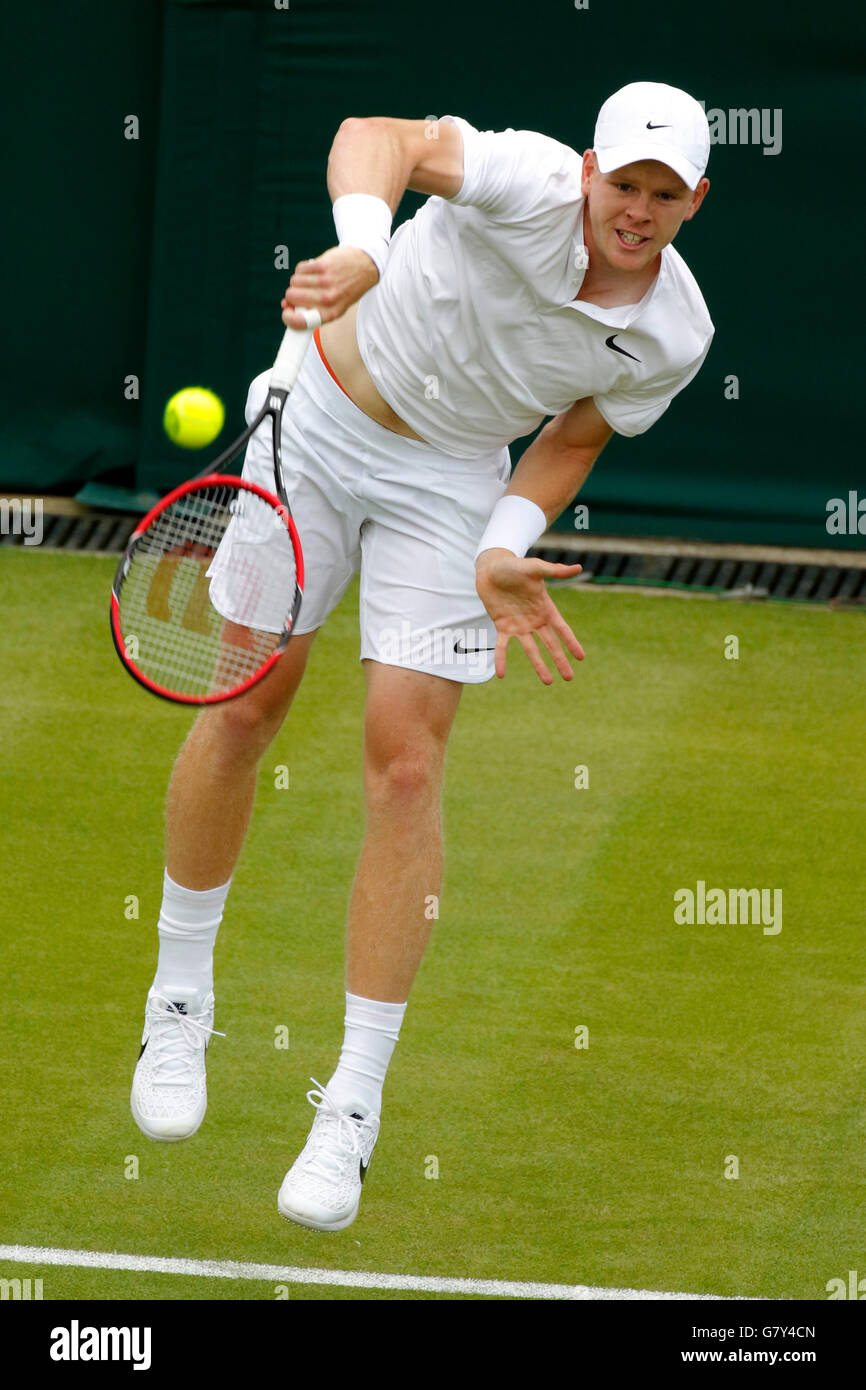 Londra, Regno Unito. Il 27 giugno, 2016. Kyle Edmund Gran Bretagna i campionati di Wimbledon 2016 All England Tennis Club, Wimbledon, Londra, Inghilterra 27 giugno 2016 All England Tennis Club, Wimbledon, Londra, Inghilterra 2016 Credit: Allstar Picture Library/Alamy Live News Foto Stock