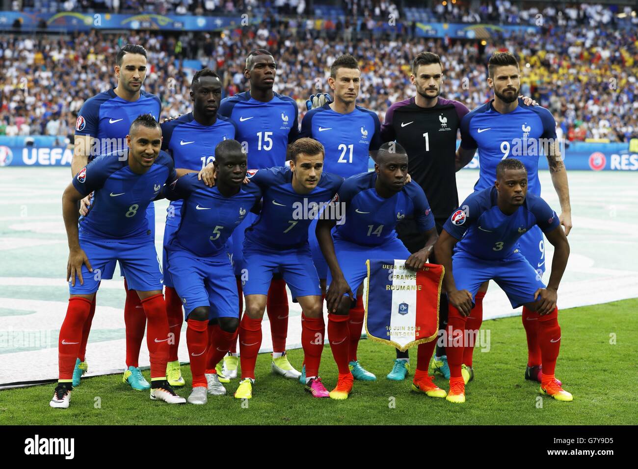 Francia gruppo team line-up (FRA), giu 10, 2016 - Calcio : UEFA EURO 2016  group stage match