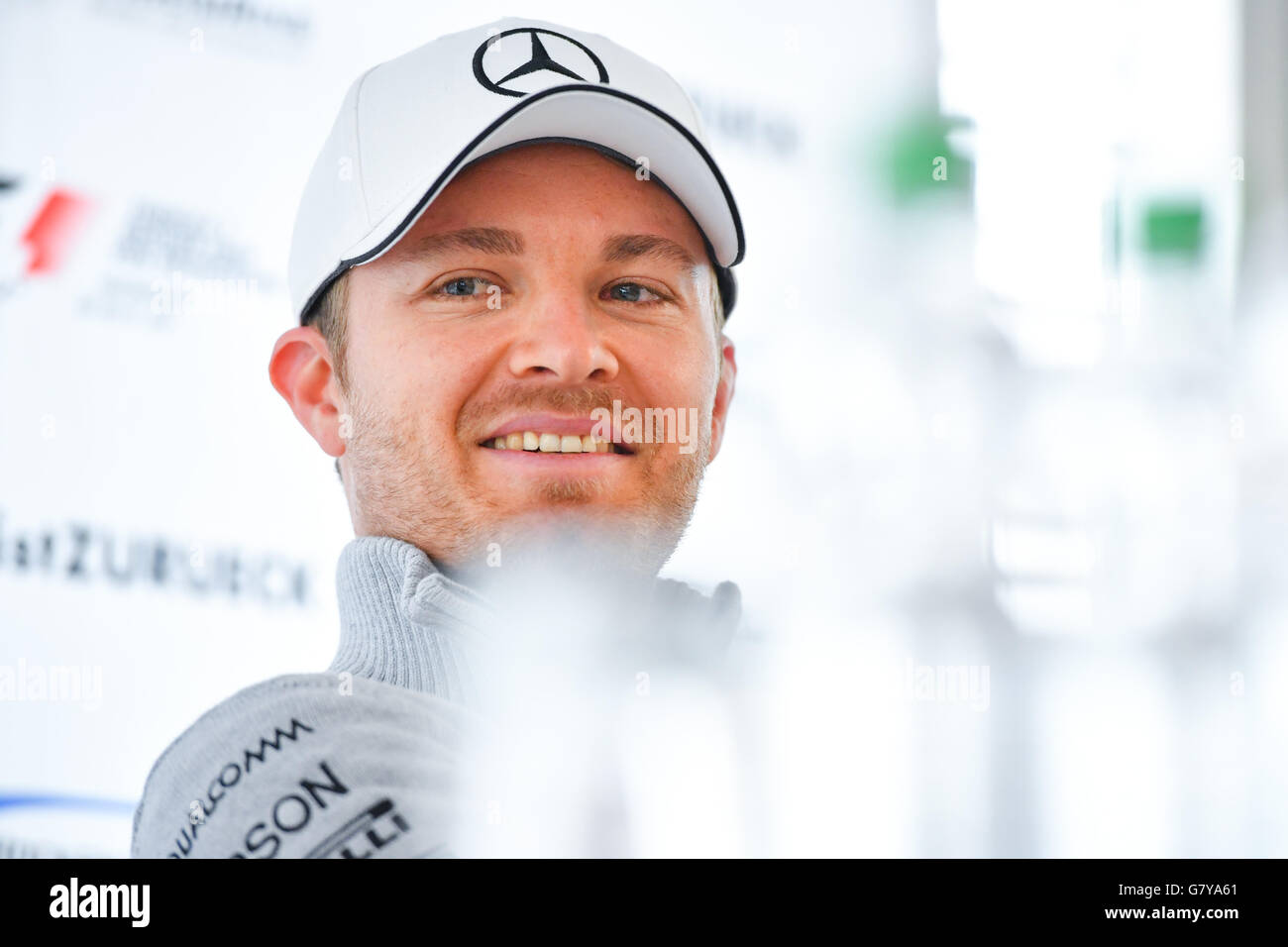 Hockenheim, Germania. Il 28 giugno, 2016. Pilota di Formula 1 Nico Rosberg nel corso di una conferenza stampa durante la Mercedes Formel-1 Media Day a Hockenheim di Hockenheim, in Germania, il 28 giugno 2016. Foto: UWE ANSPACH/dpa/Alamy Live News Foto Stock