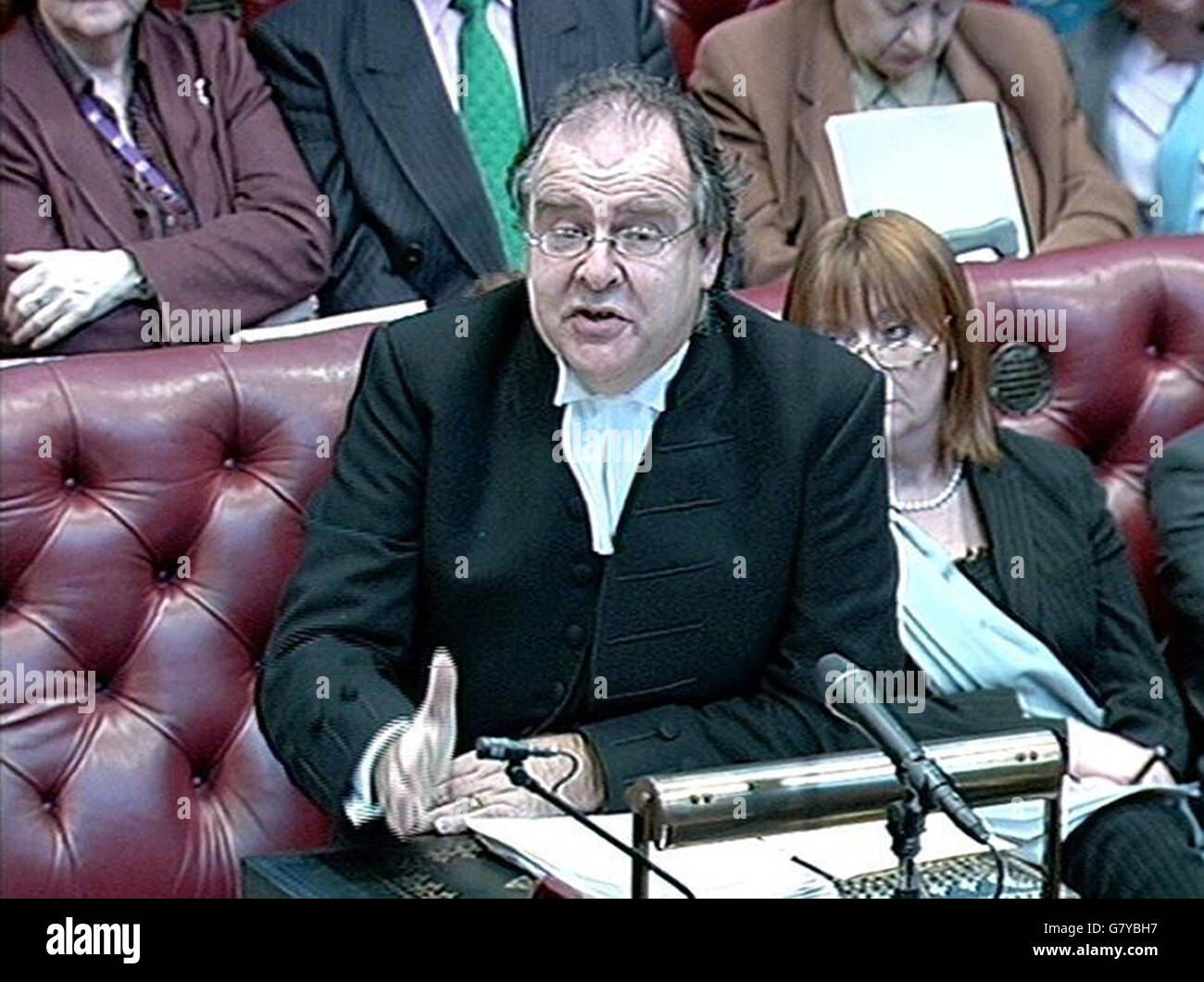 Dibattito sul progetto di legge sulla prevenzione del terrorismo - Camera dei Lord. Signore Falconer. Foto Stock