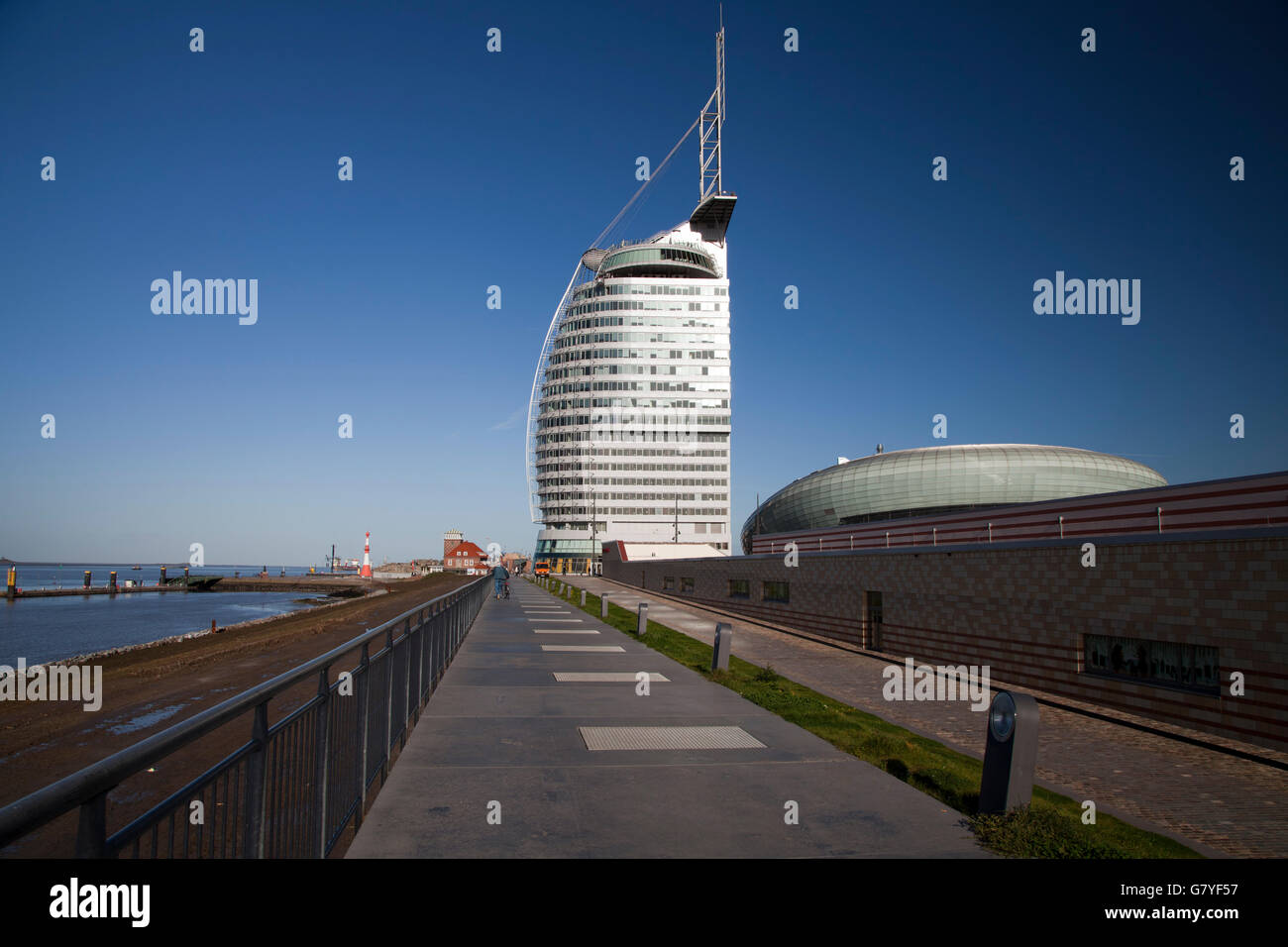 Centro congressi, Sail City, Havenwelten, Bremerhaven, Mare del Nord, Bassa Sassonia, PublicGround Foto Stock