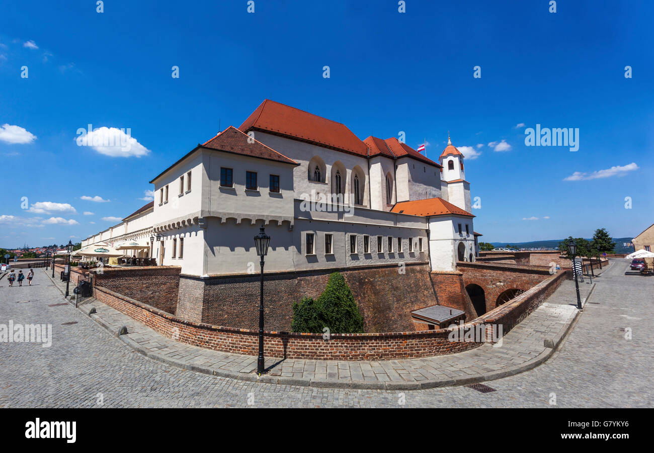 Al Castello di Spilberk Brno, Repubblica Ceca Foto Stock