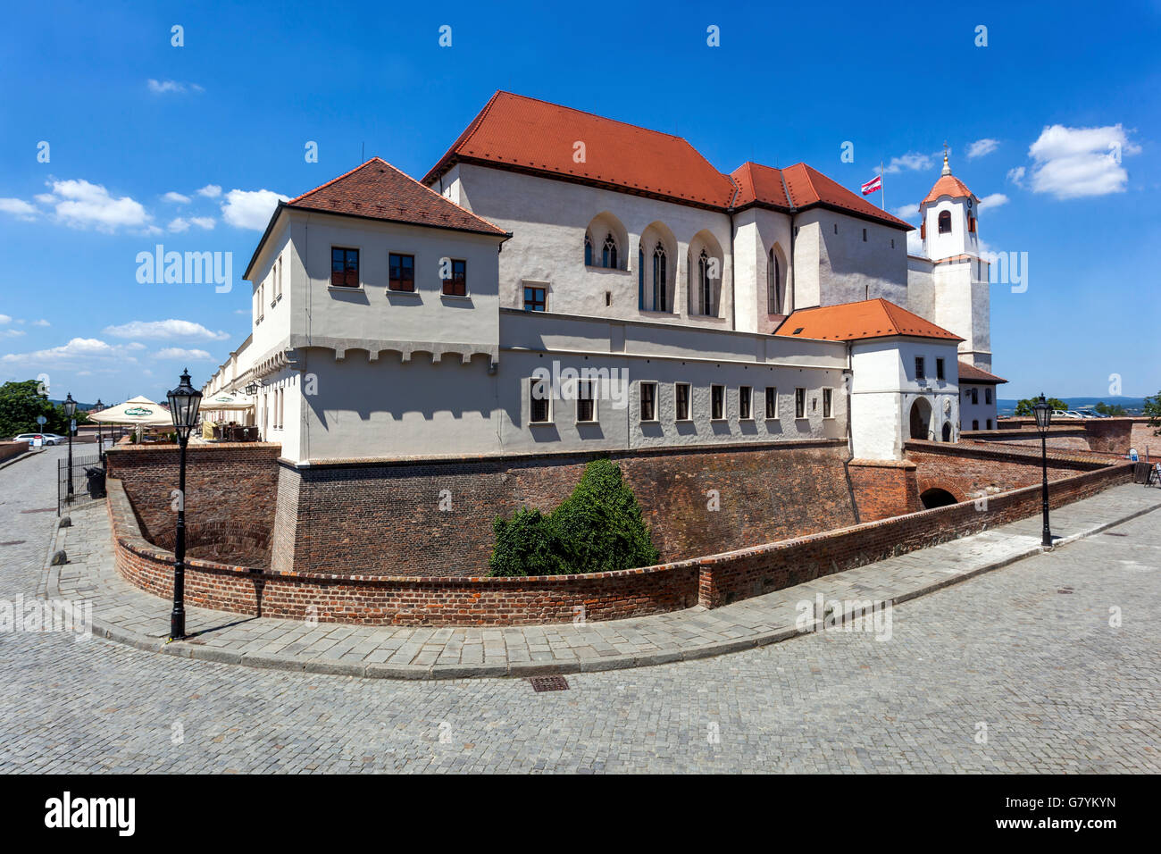 Brno Spilberk Castello Moravia, Repubblica Ceca, Europa Foto Stock